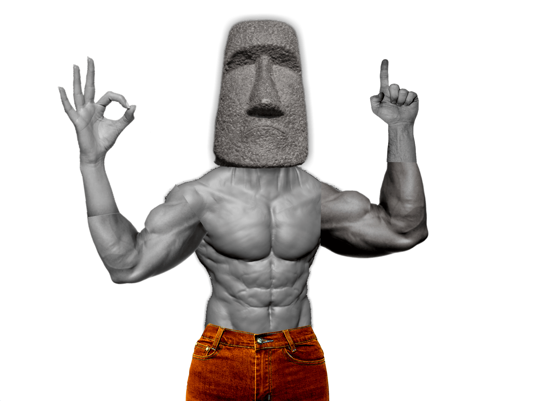 Introducing... Moai man! r/moai