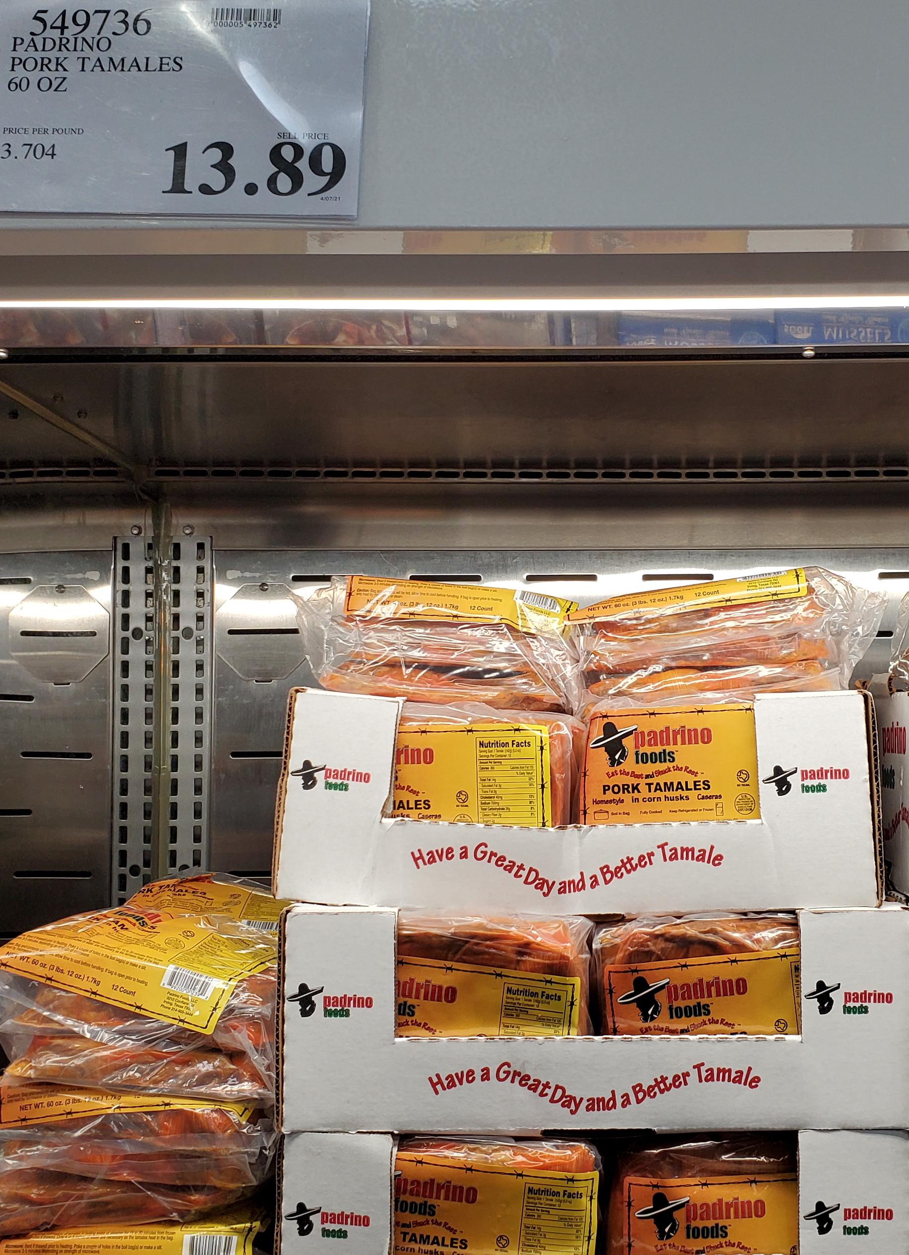 Padrino pork tamales are back! These are delicious. r/Costco
