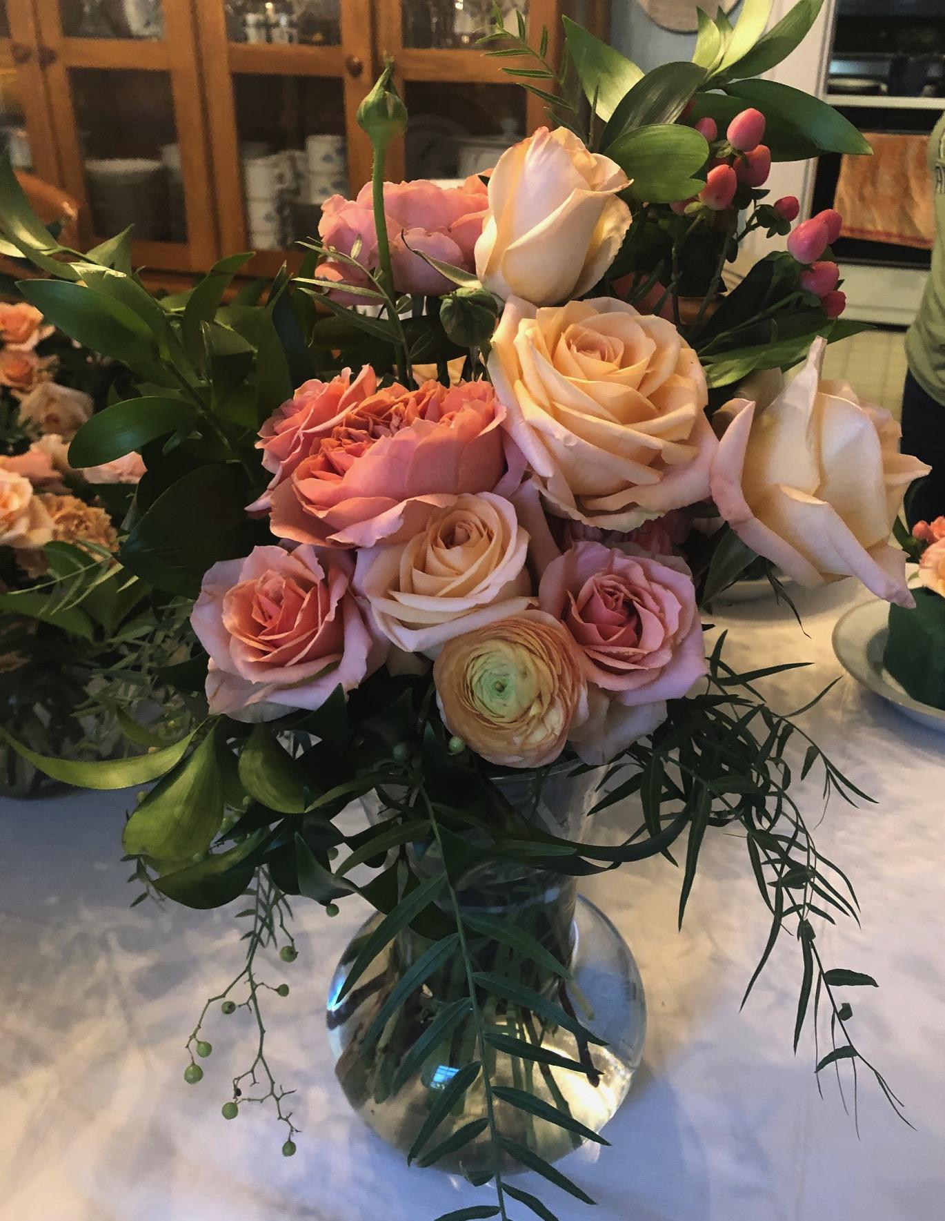 Flower Moxie Review bridal bouquet, 12+ centerpieces, and corsages