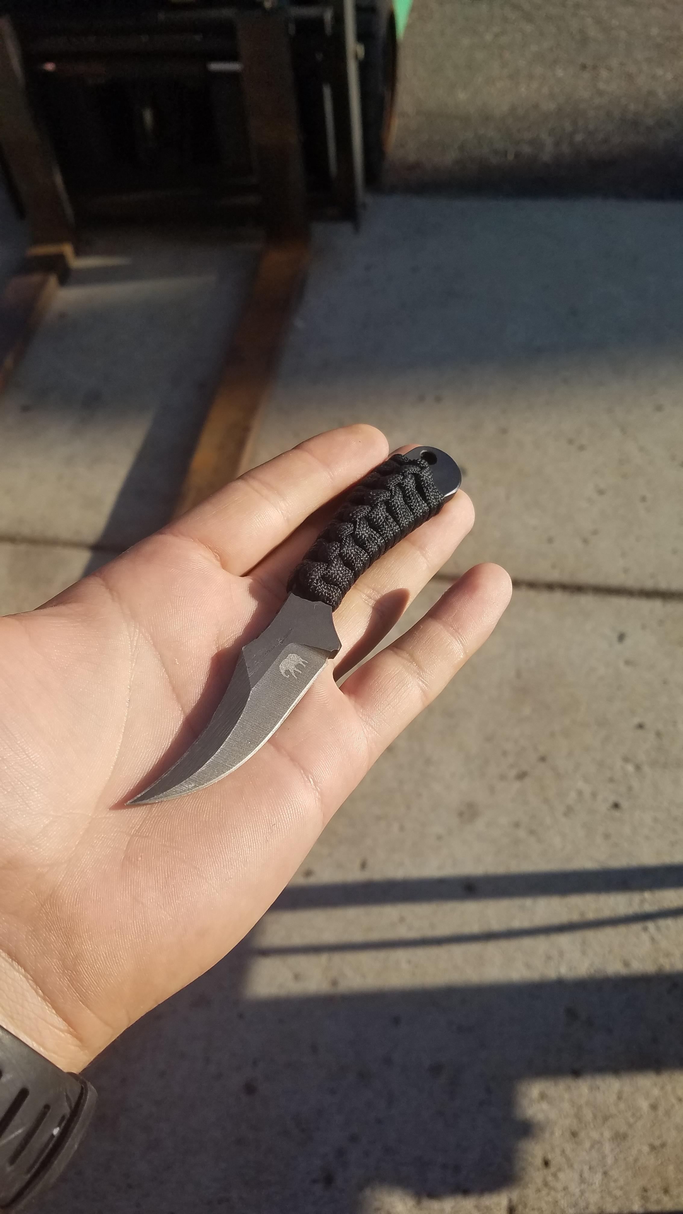Small fixed blades for edc ? Greg moffatt double edge kaniksu micro r