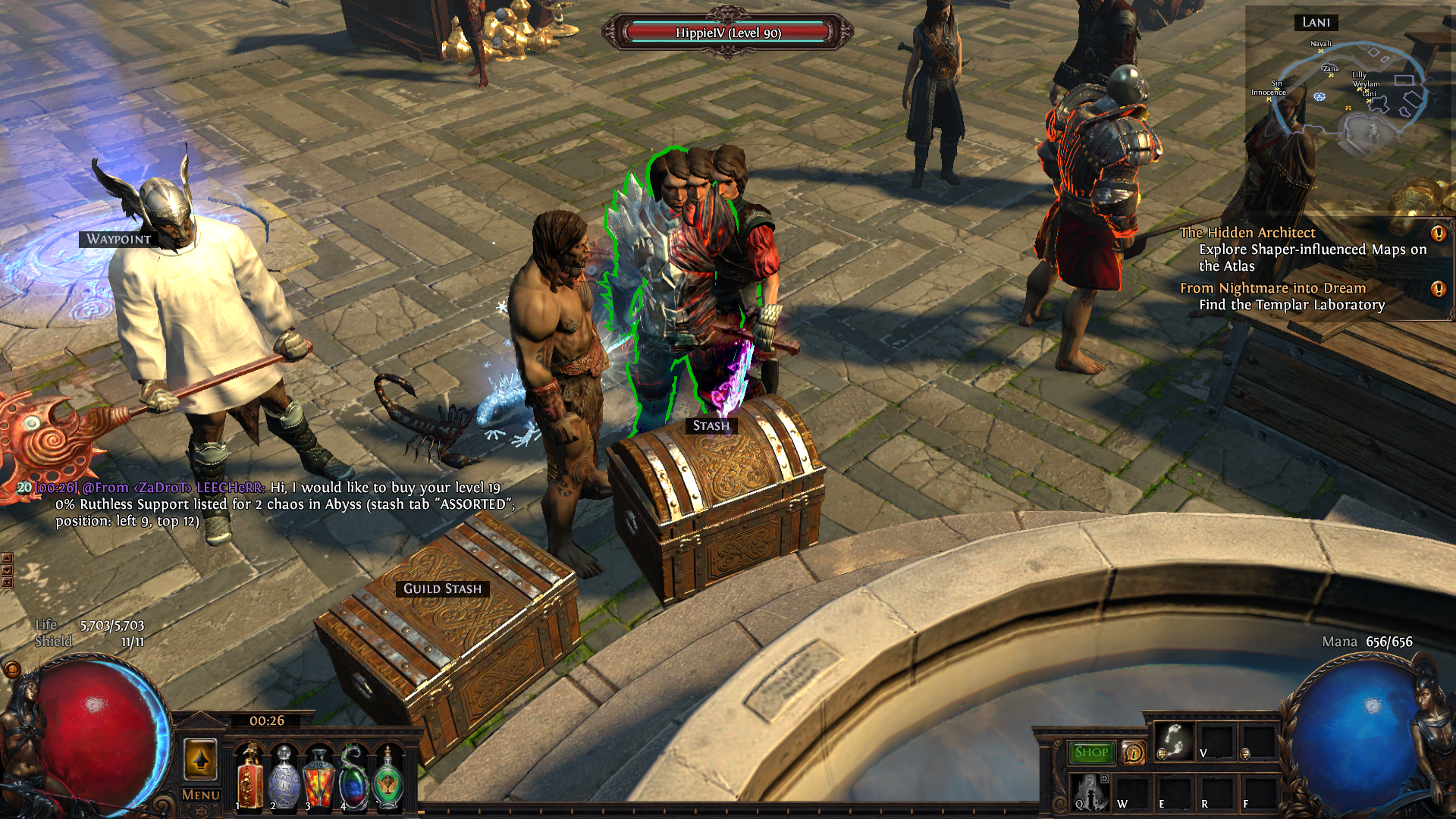 Noticed a duelist chaos orb today! pathofexile