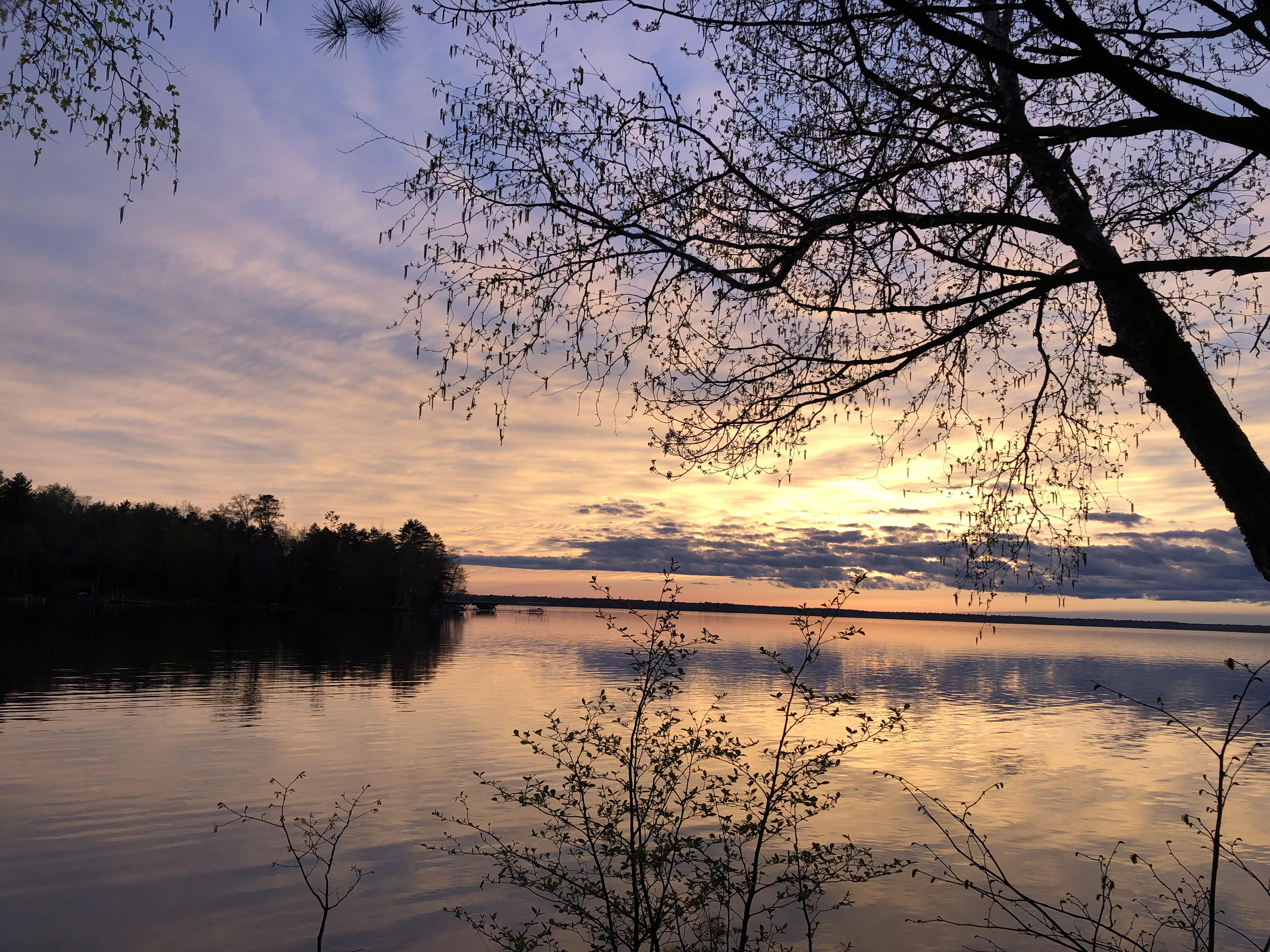 Lake sunset, Fence Lake Wisconsin r/lakeporn