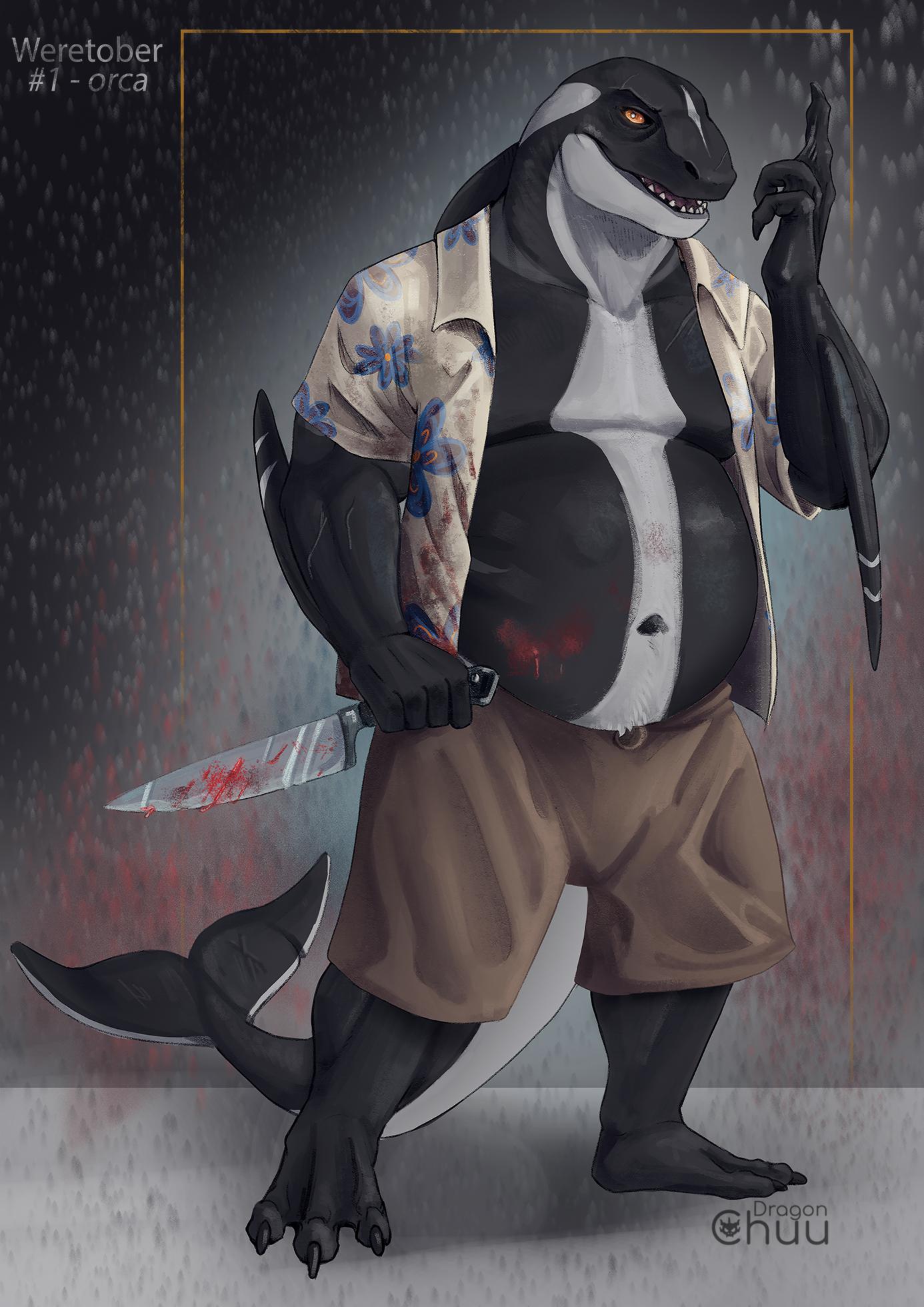 [TW BLOOD] Weretober day 2 Orca (killer whale 'D) Character for