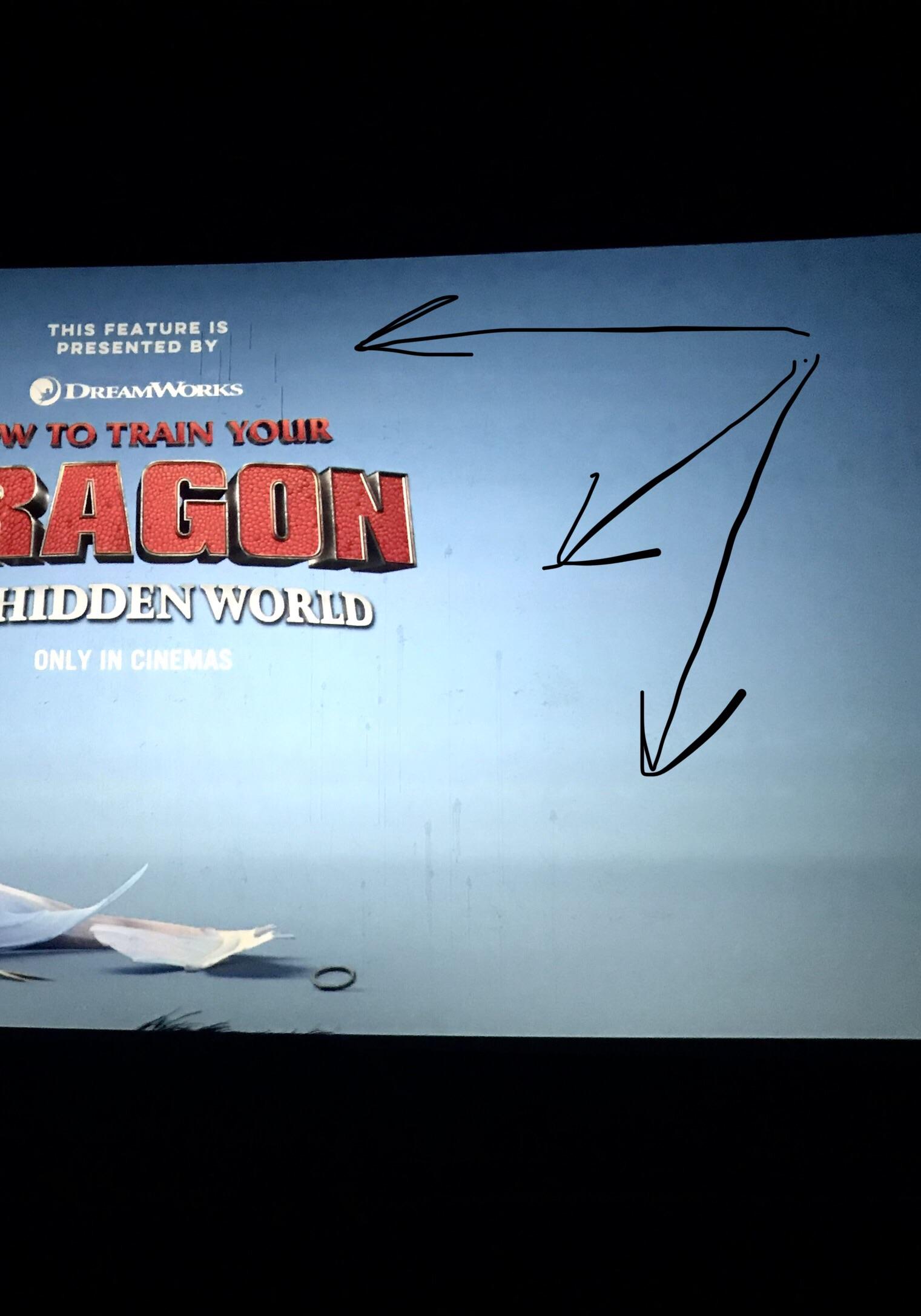 Parramatta Event Cinema 3 screen has been covered in gunk for almost