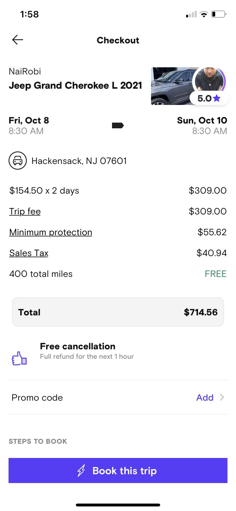 Is Turo crazy!! Trip fee is the same as the amount going to car owner
