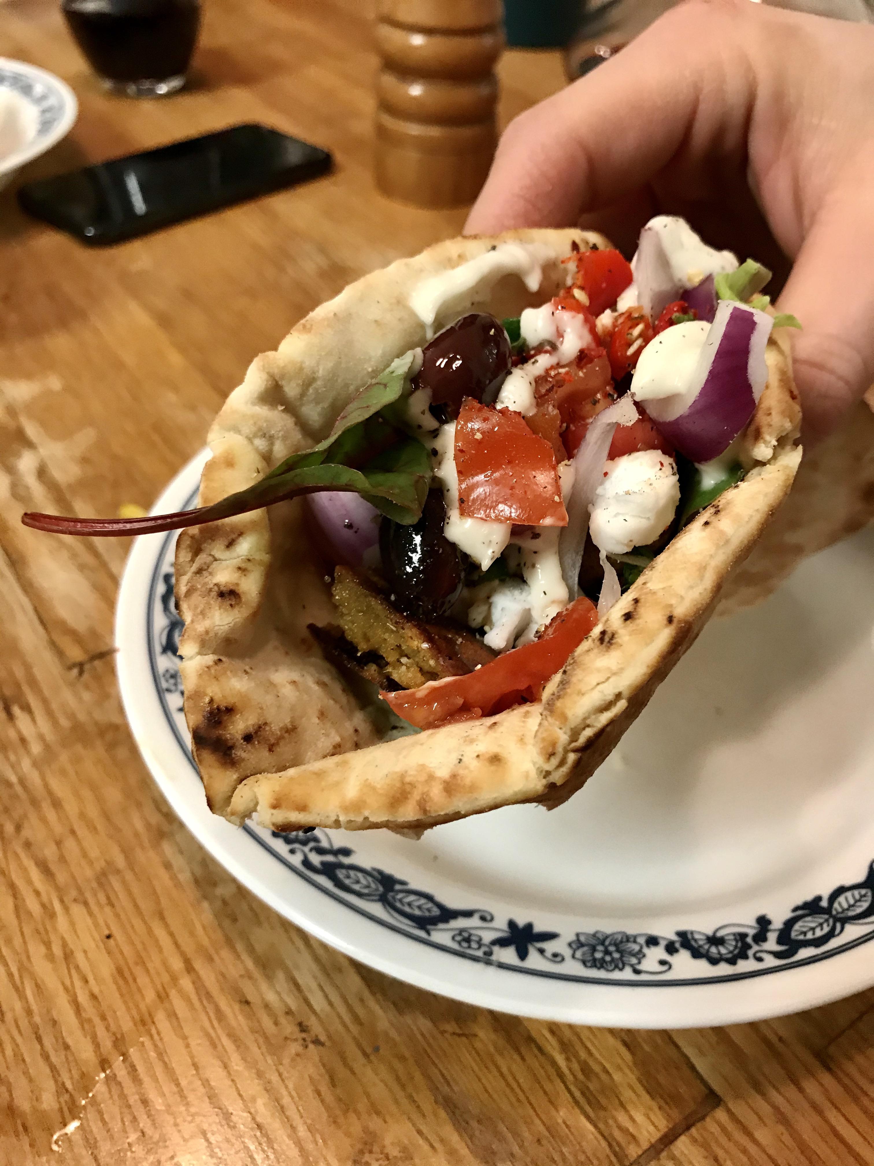 Homemade Seitan Gyros r/vegan