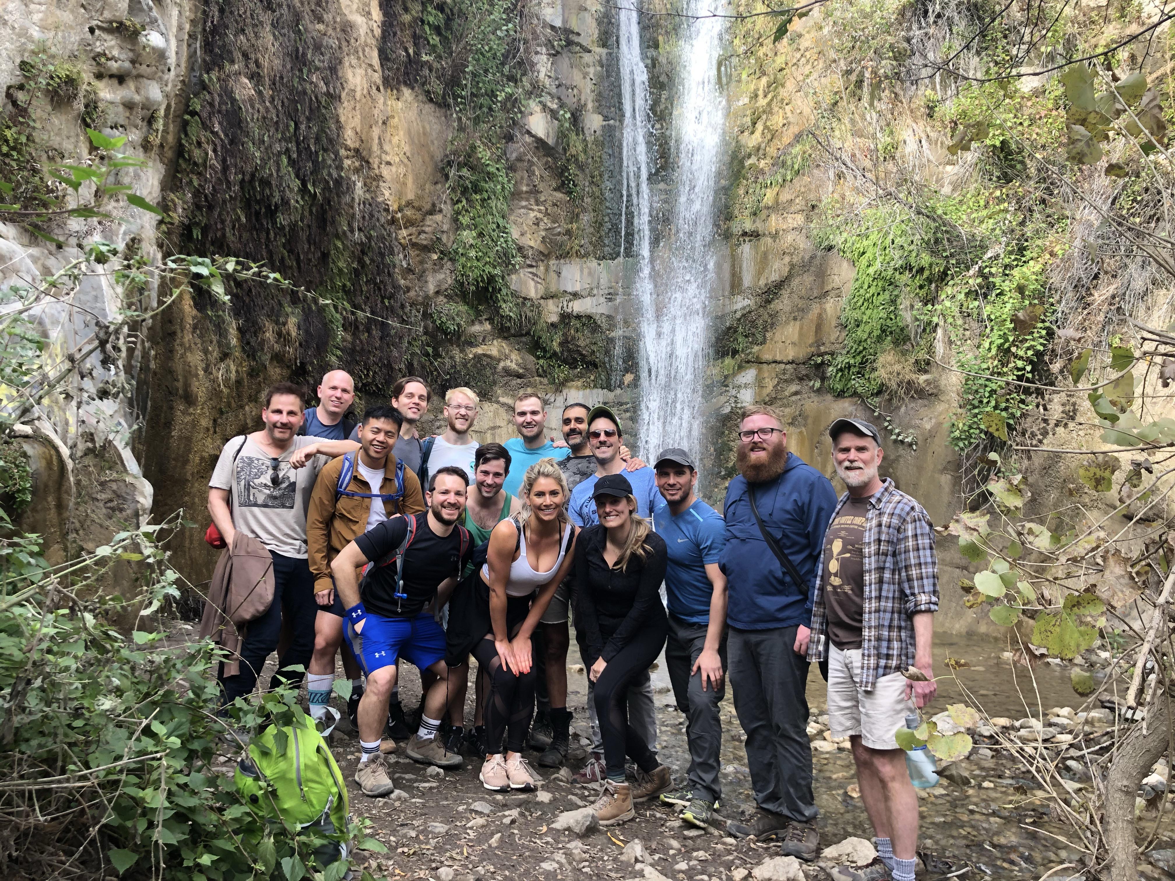 Gay men's hike we did this morning in Los Angeles, San Gabriel