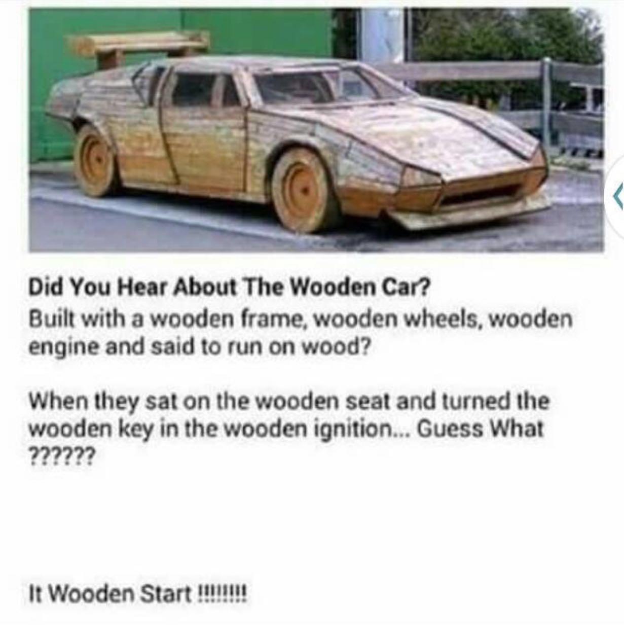 Wooden car