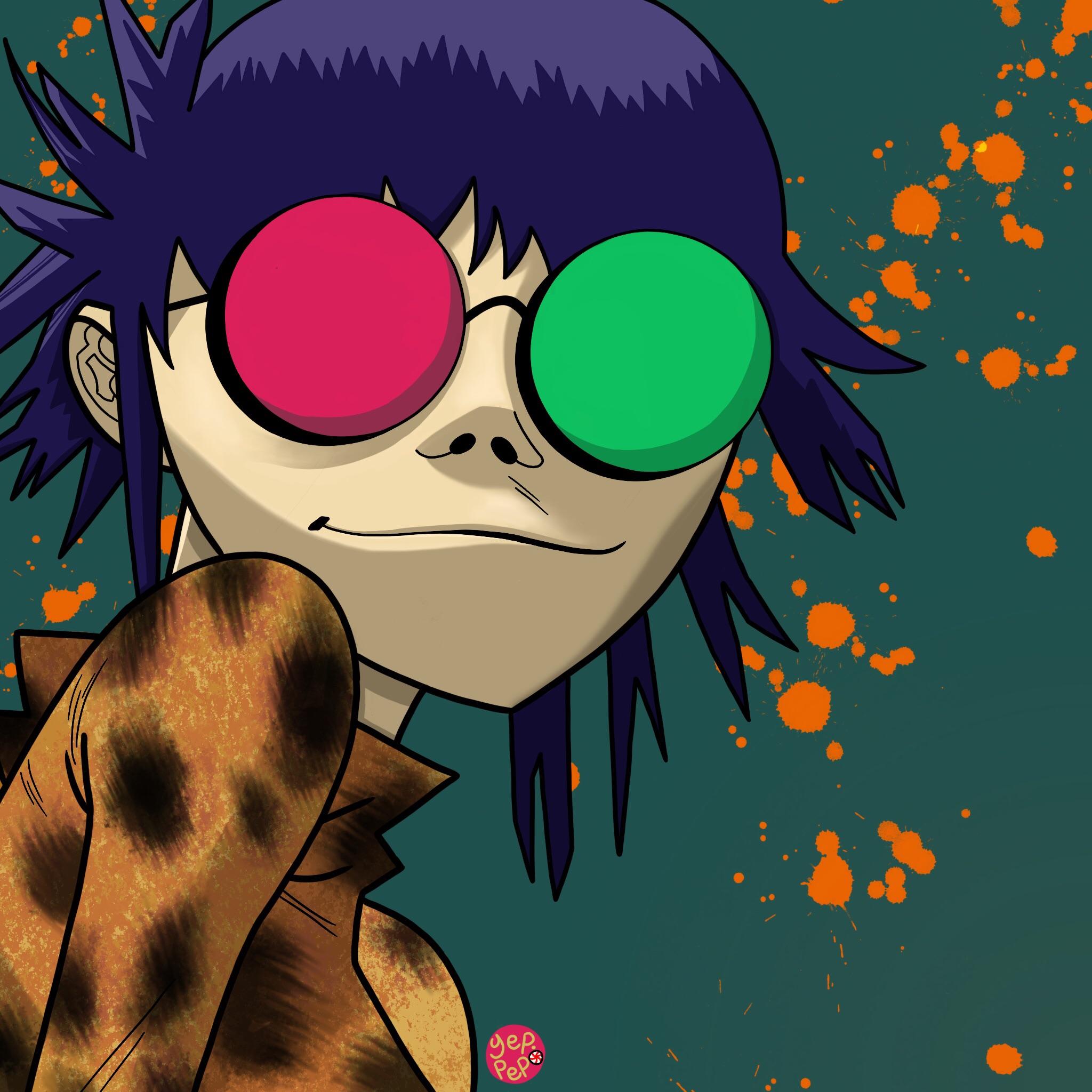 I drew Noodle from the Gorillaz! Let me know what you guys