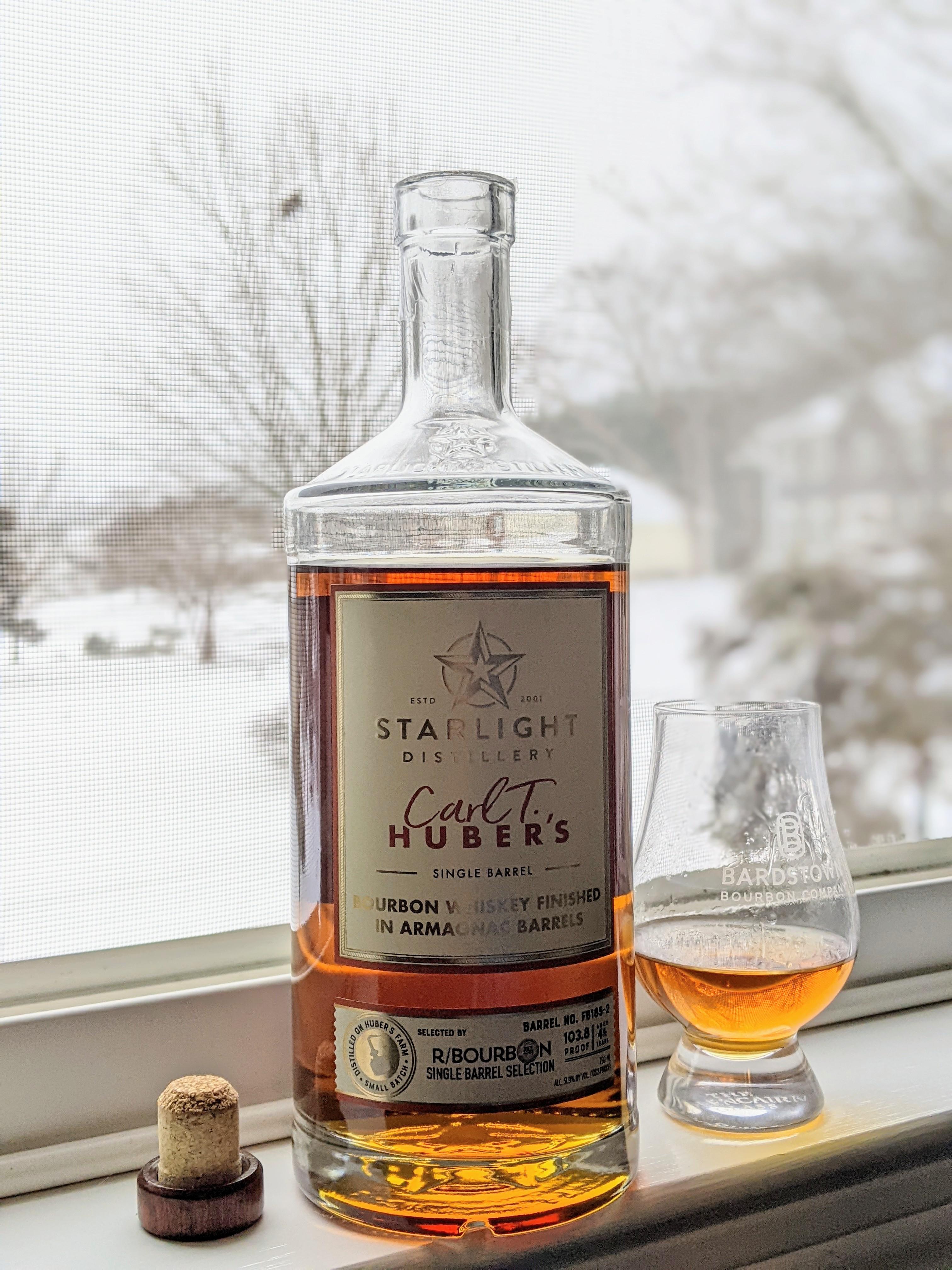 Carl T. Huber's Single Barrel Bourbon Finished in Armagnac Barrels (r