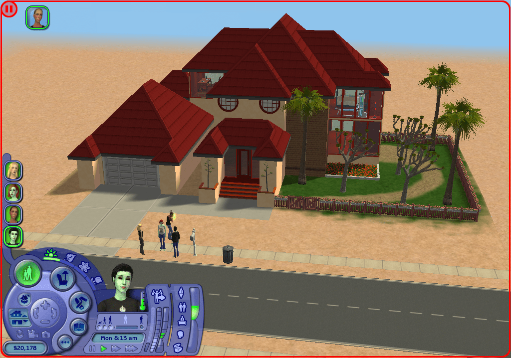 This is my first real try at a build in The Sims 2, I'm kind of proud