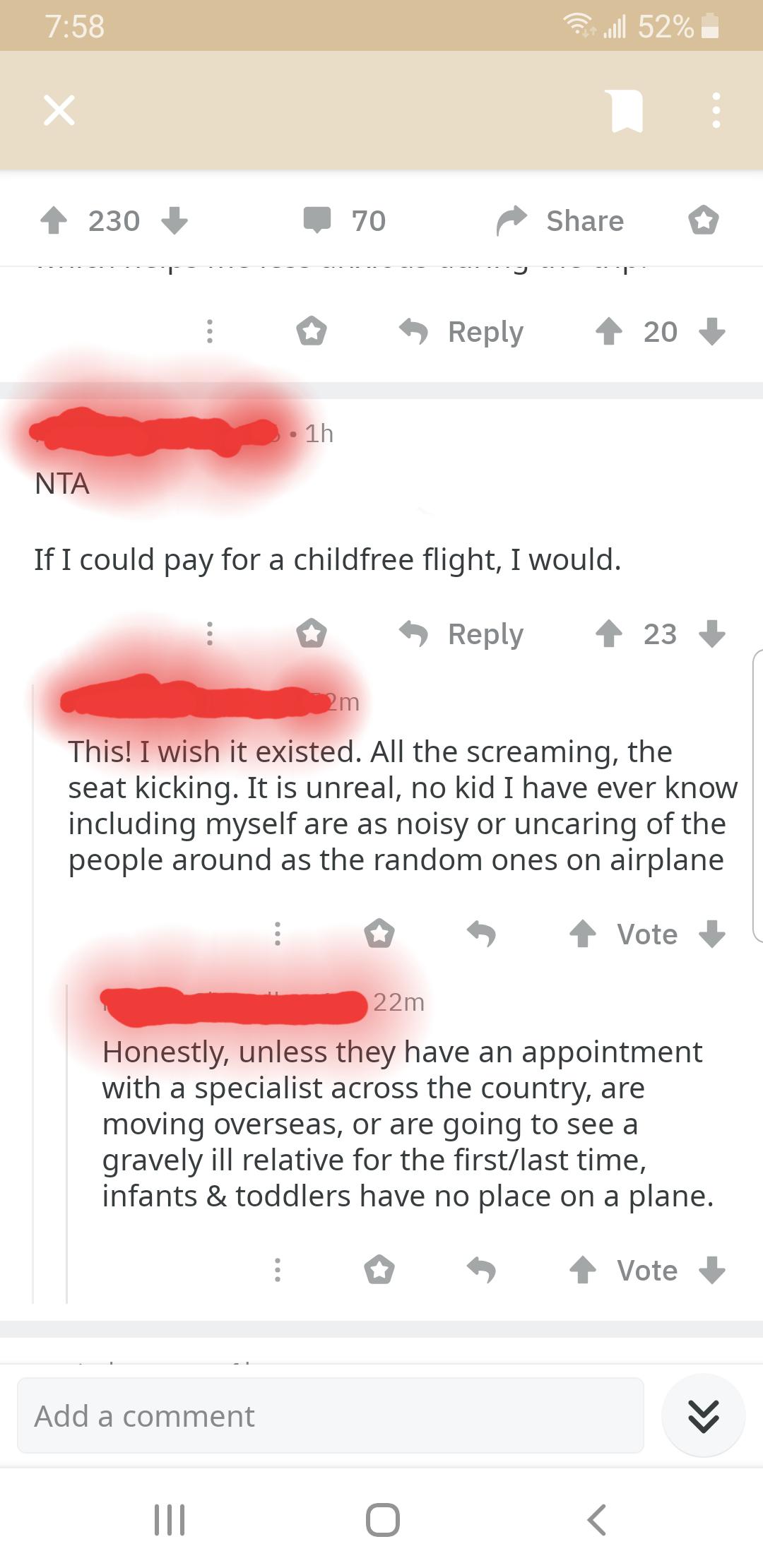 Babies and toddlers shouldn't be allowed on planes. r/EntitledPeople