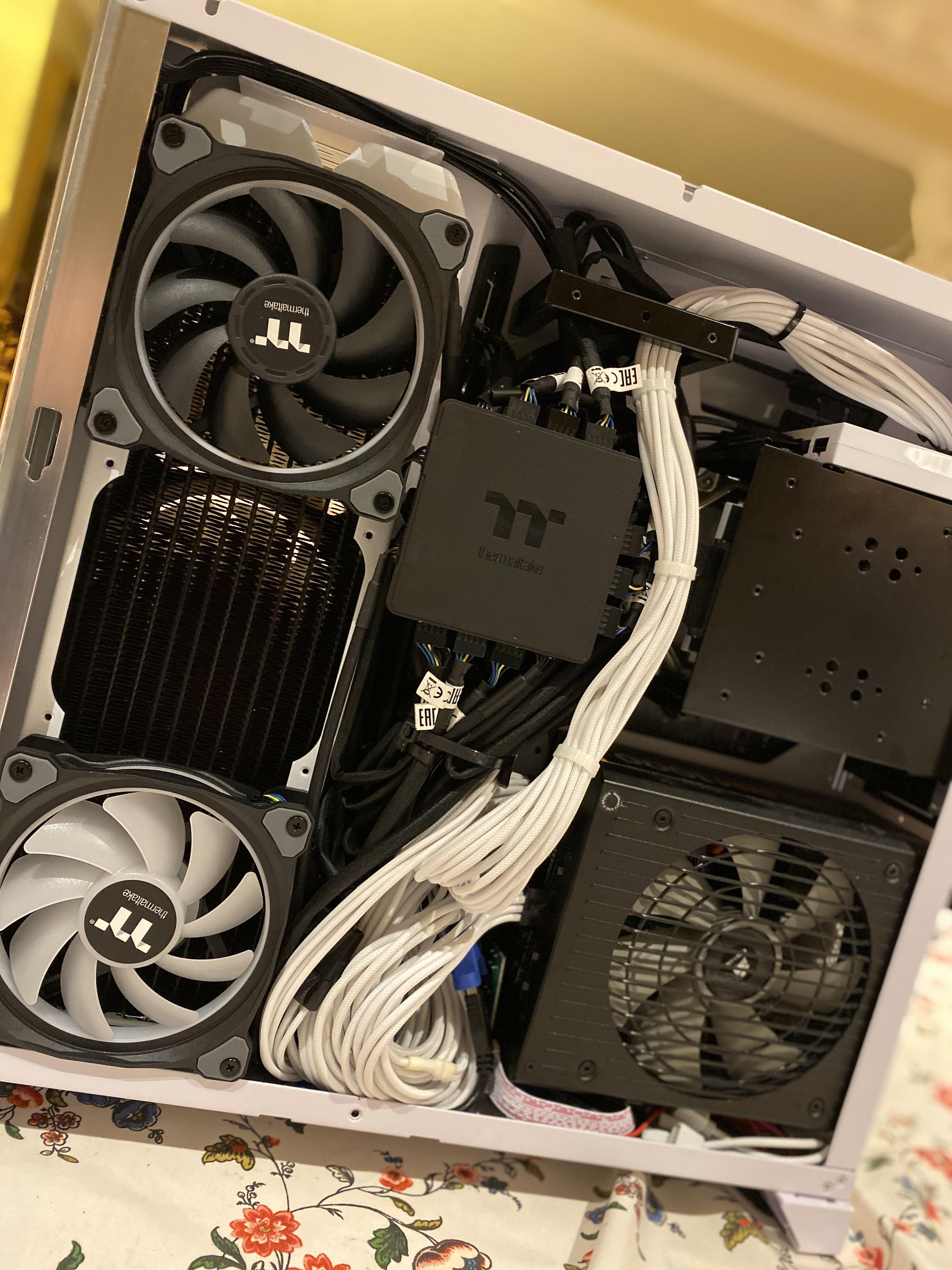 When you have so many cables it’s hard to get the back panel on again