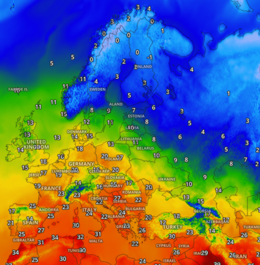 I do not remember a hotter October in my lifetime. Currently 27 degrees