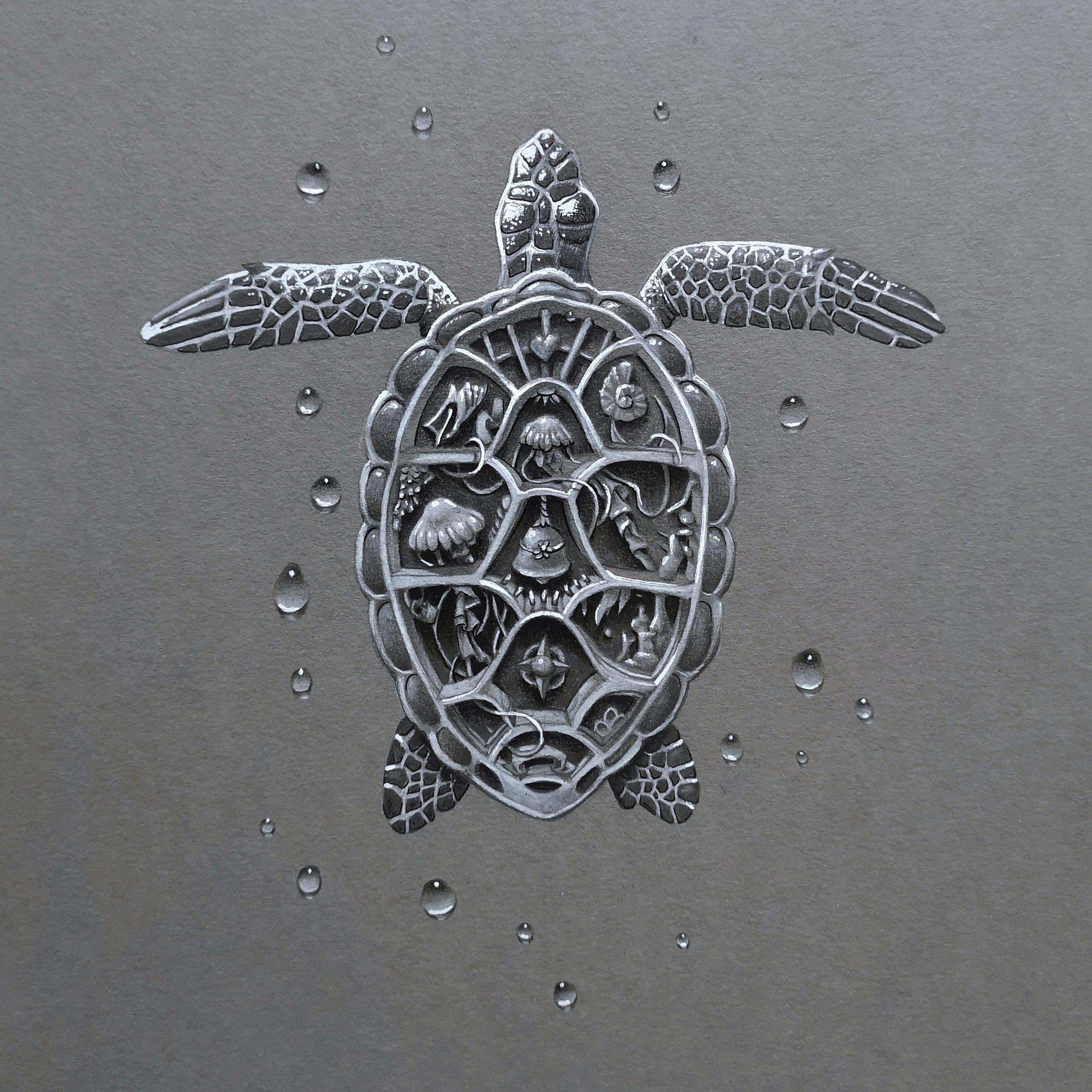 Turtle, Me, graphite, 2020 Art
