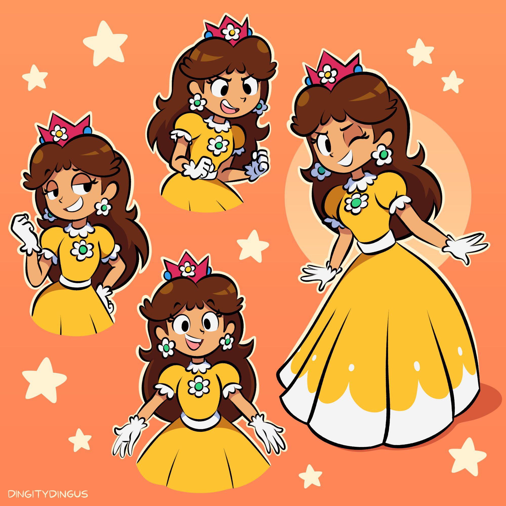 Princess Daisy by DingityDingus Mario