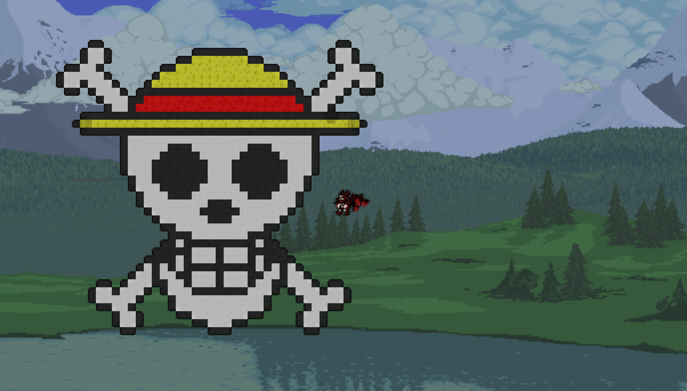 Straw Hat Pixel Art r/OnePiece