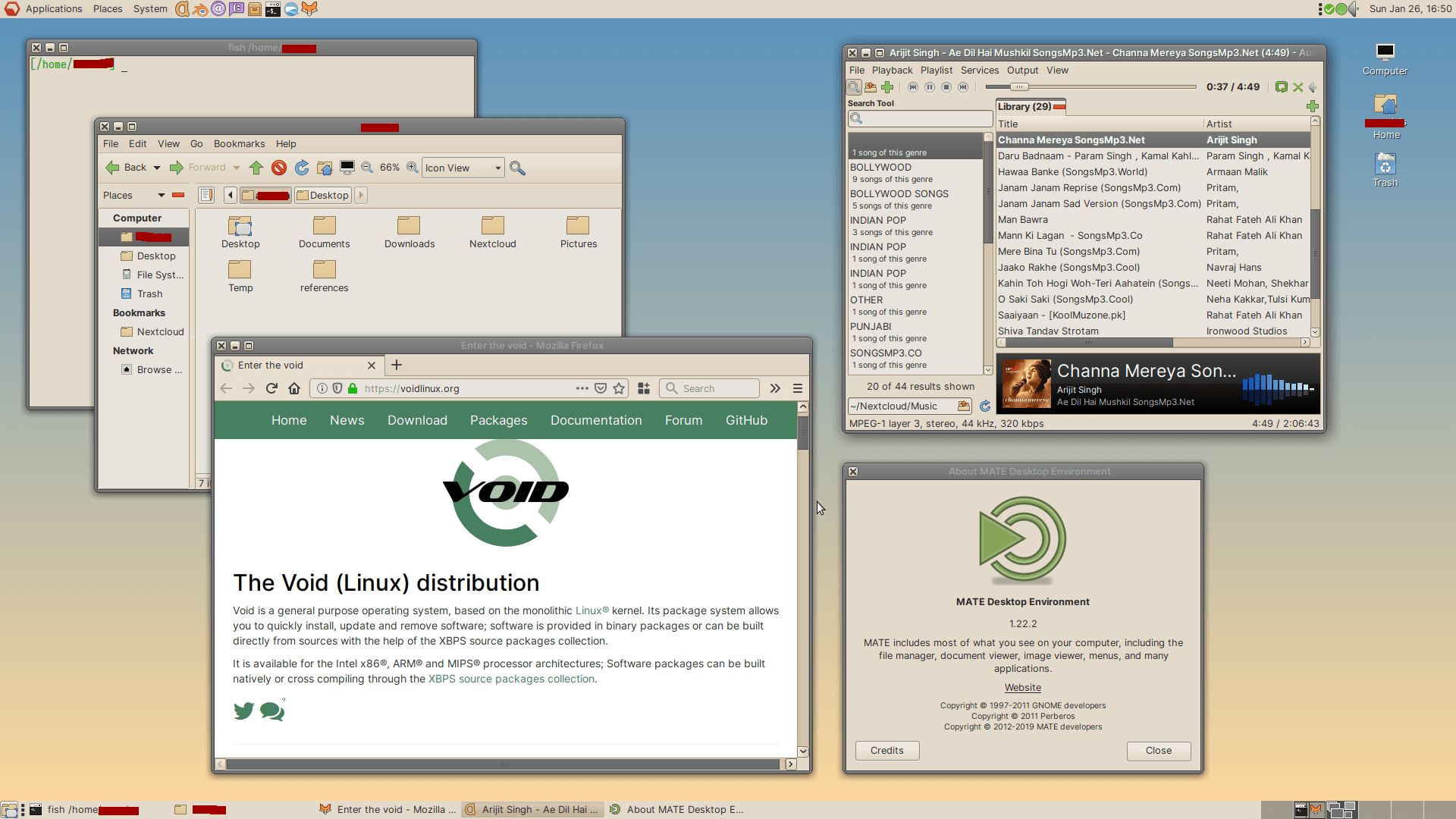 Been a Void Linux user since 2016. Here is my old school desktop that I
