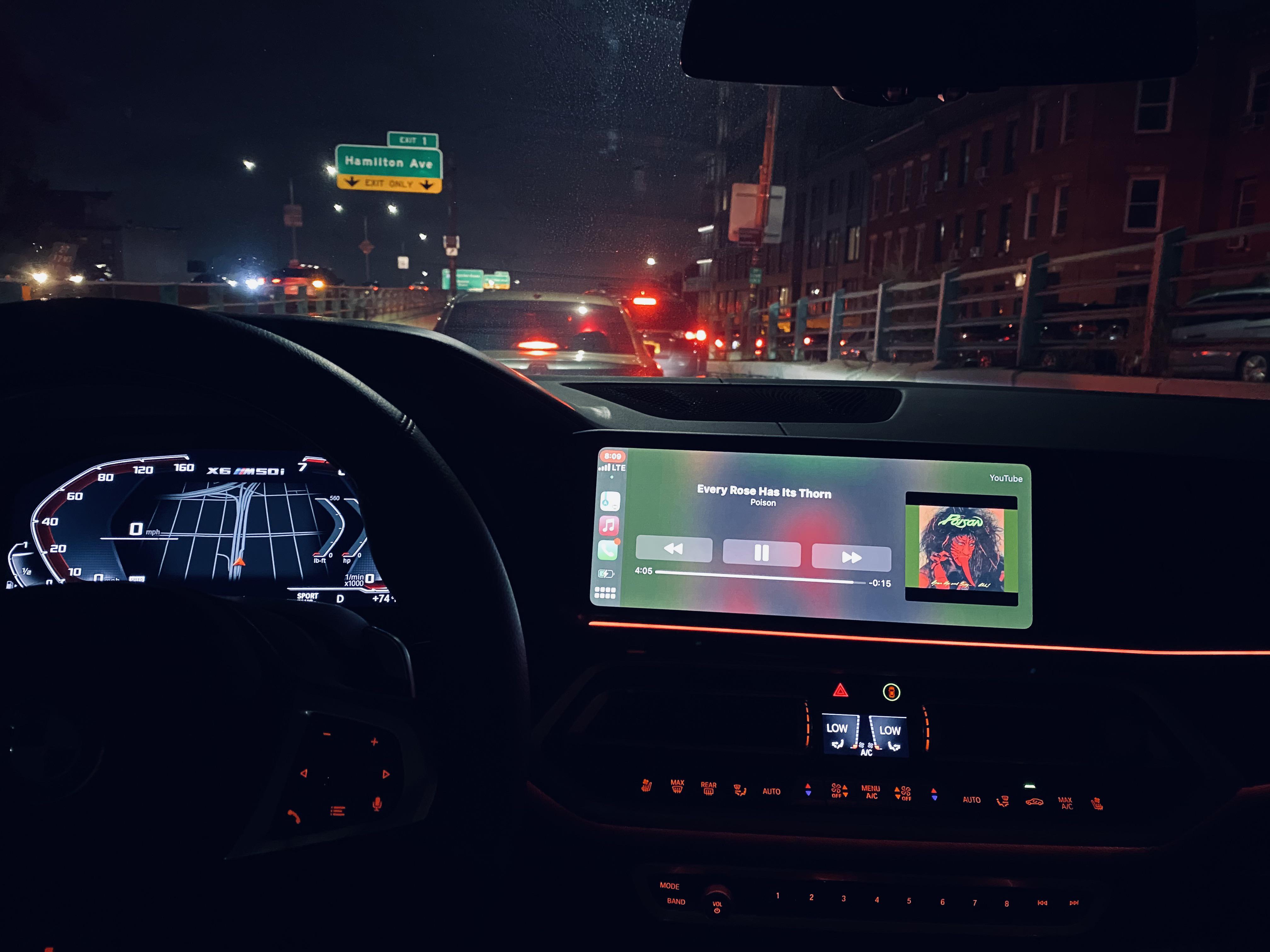 Late night. blurry lights. Deep mind r/BMW