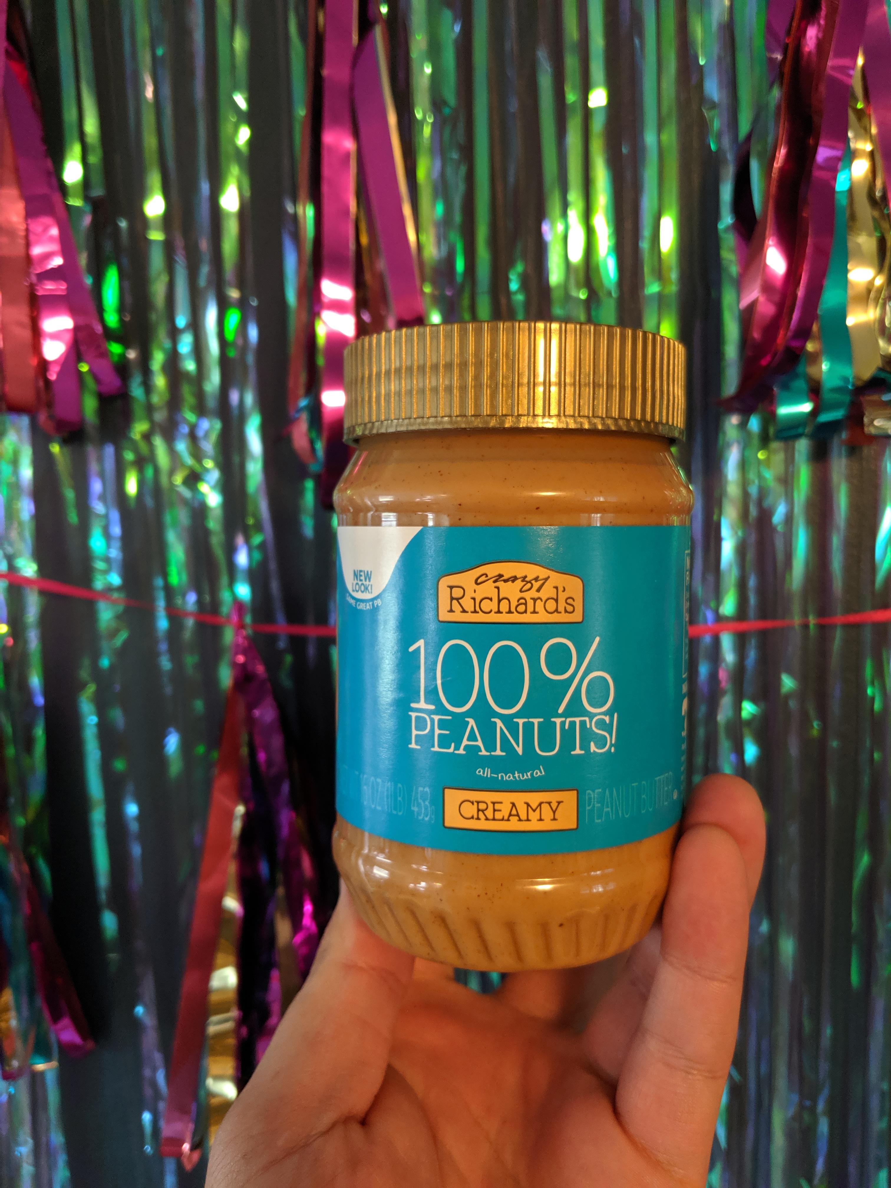 Crazy Richard's peanut butter is the best thing on Earth. Ingredients