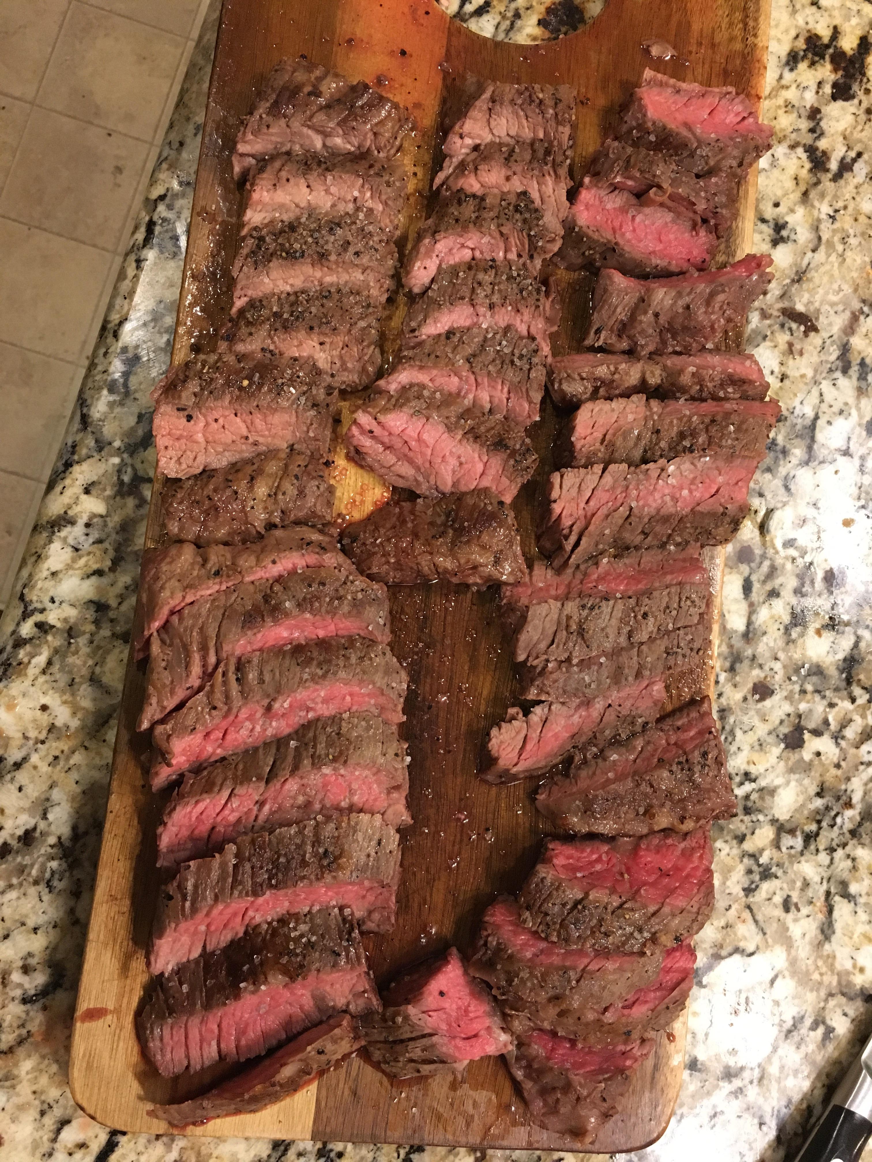 [homemade] Skirt steak on the pan! r/food