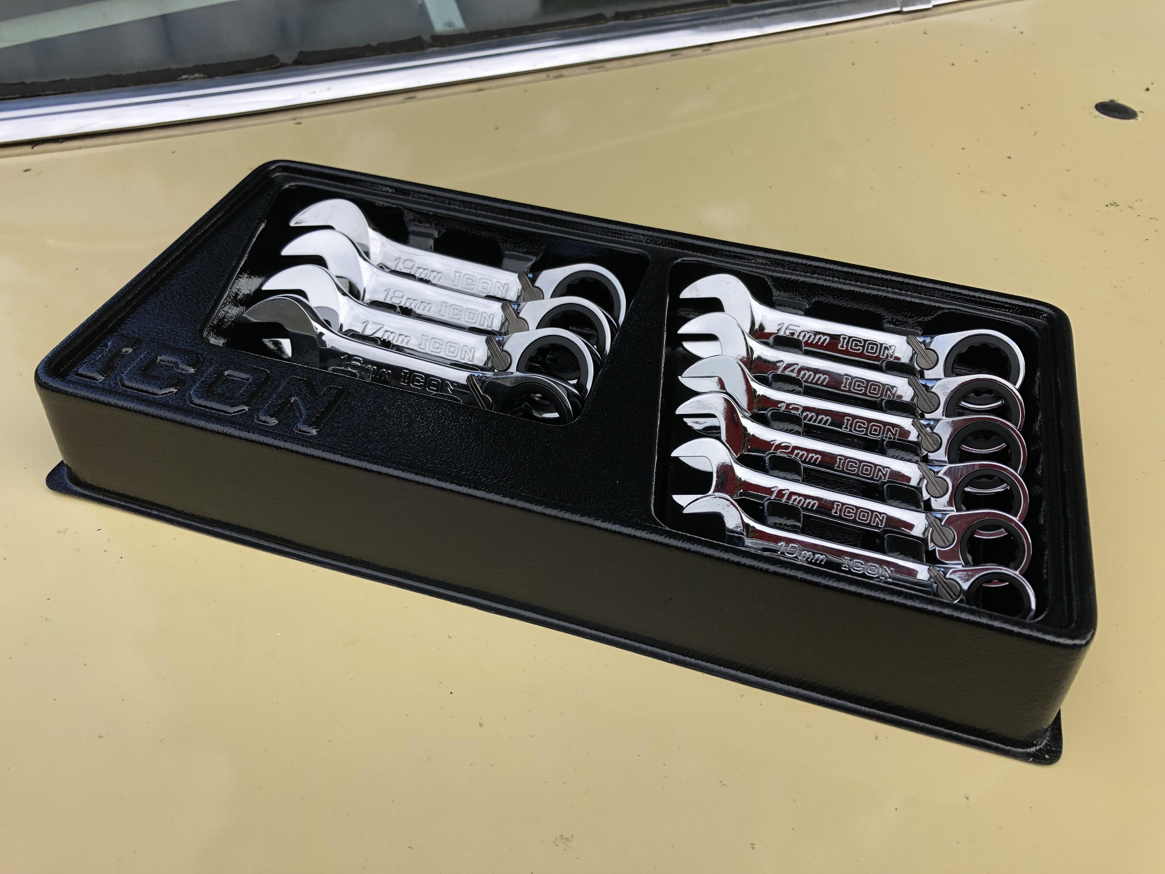 I bought a set of the new Icon metric stubby ratcheting wrenches, AMA r/harborfreight