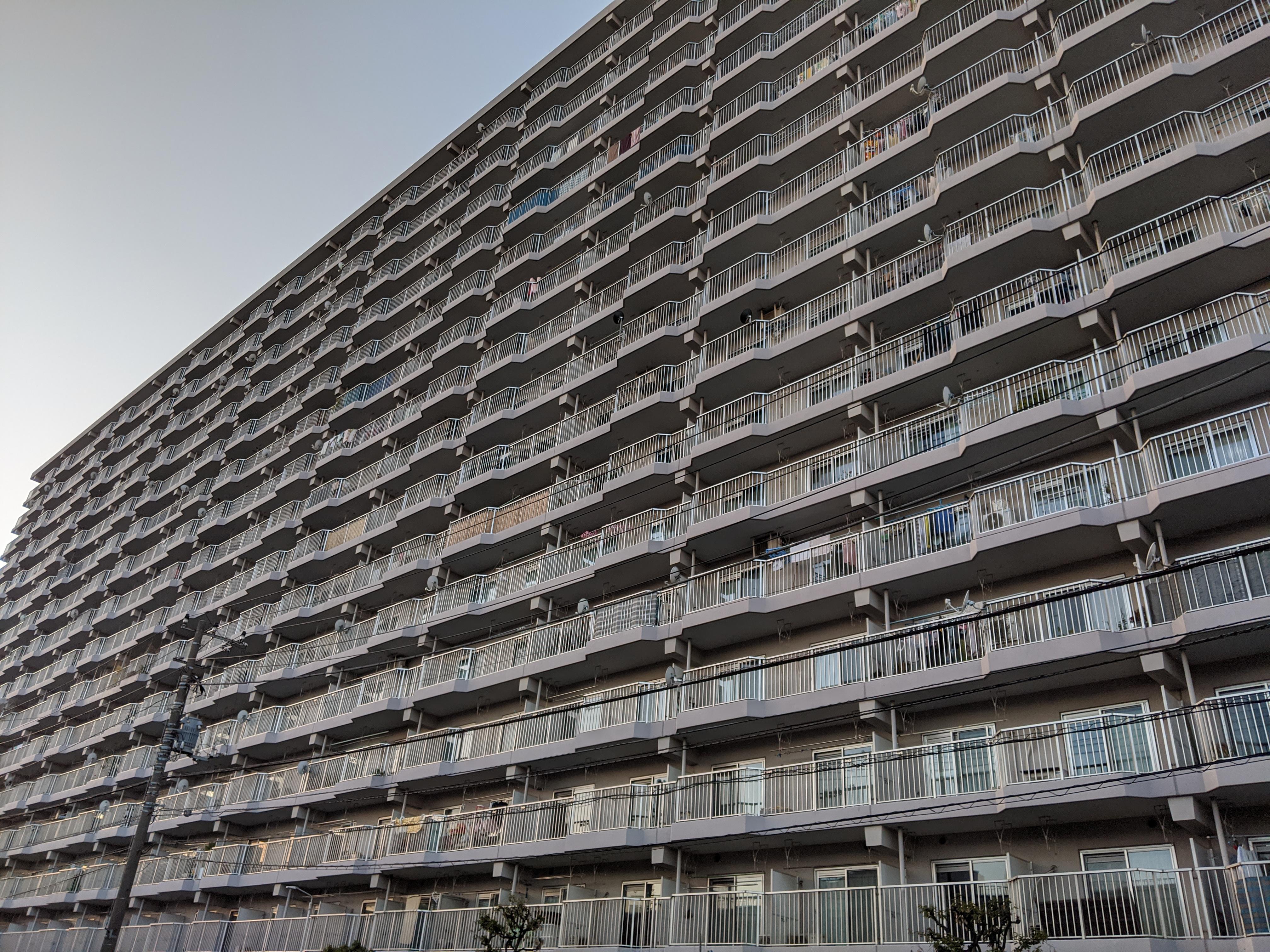 Apartment complex in Chiba, Japan r/UrbanHell