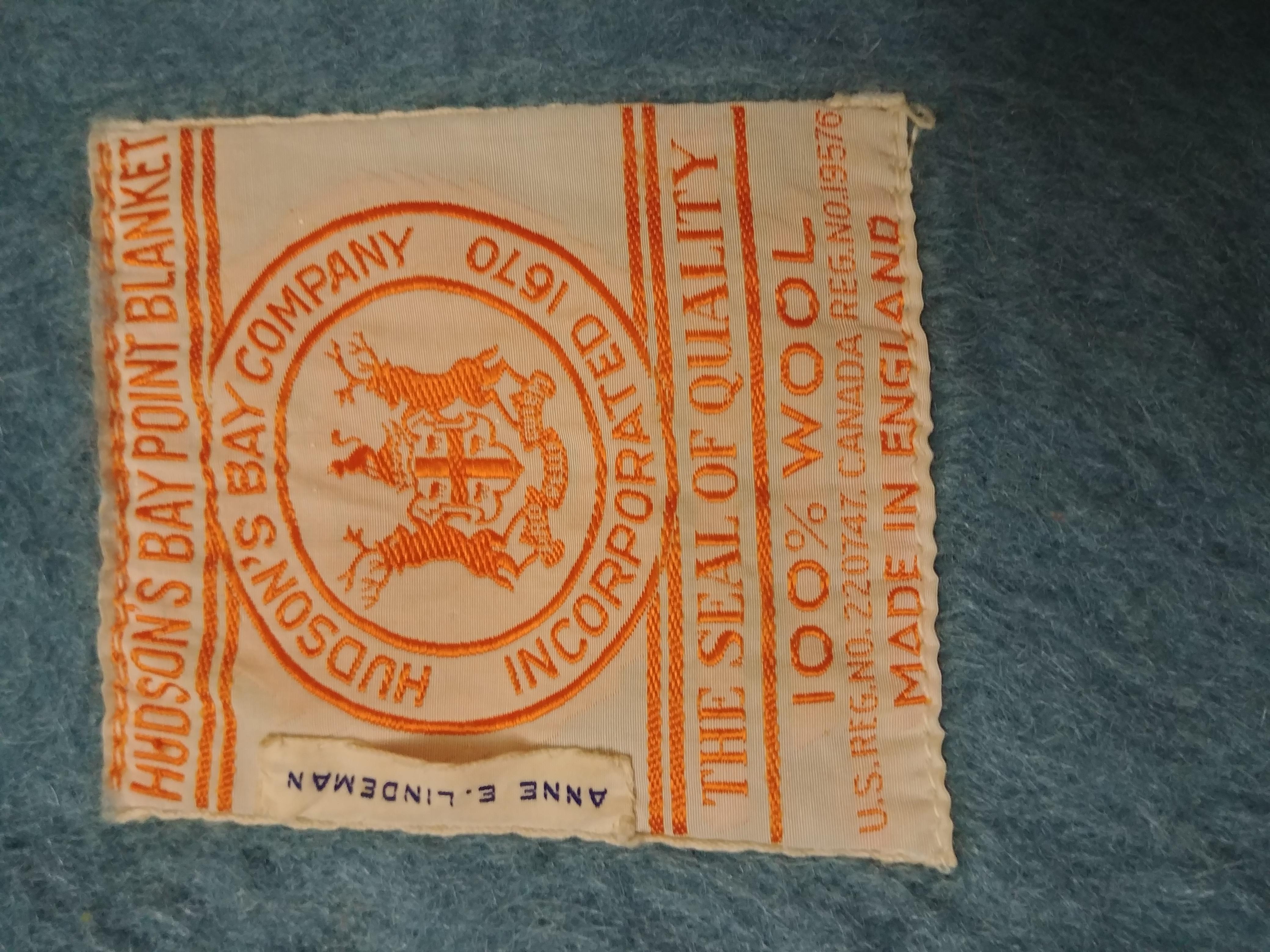 It is a Hudson bay blanket, in a color ive only ever seen once, with a