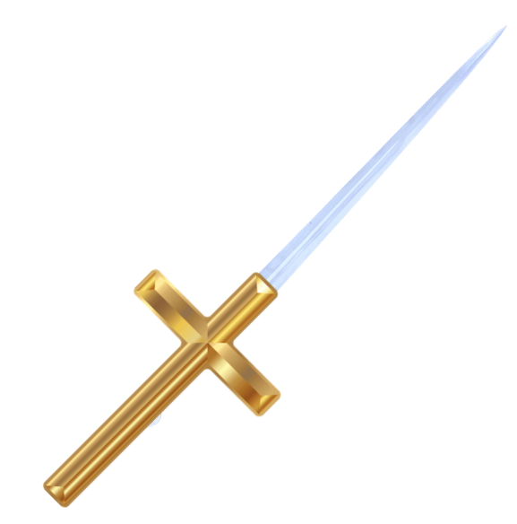 The Holy Saber +1000 Crusade Dmg +2000 Holyness +500 Dmg