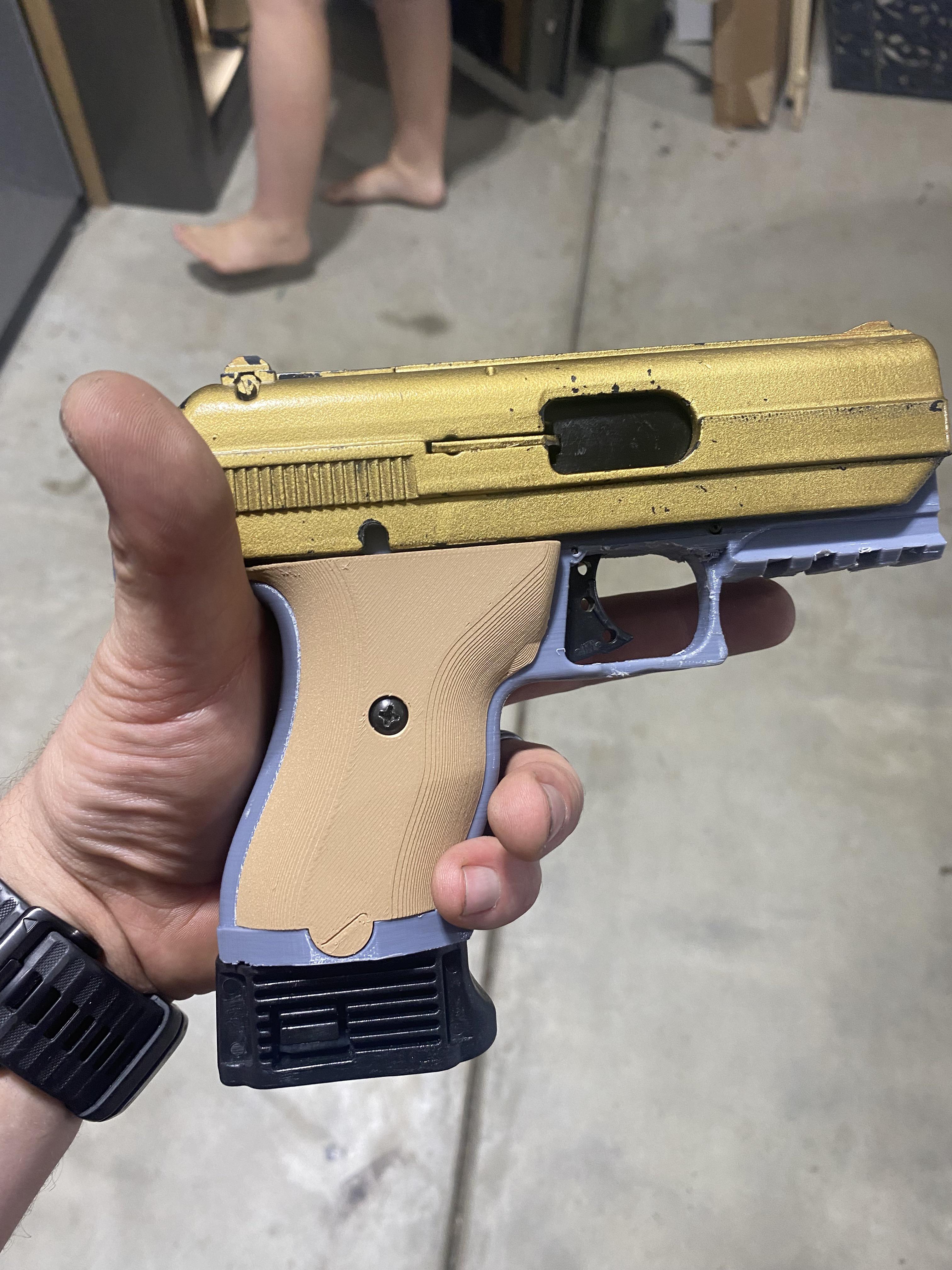 My dealer sold me this sweet Glock r/CursedGuns