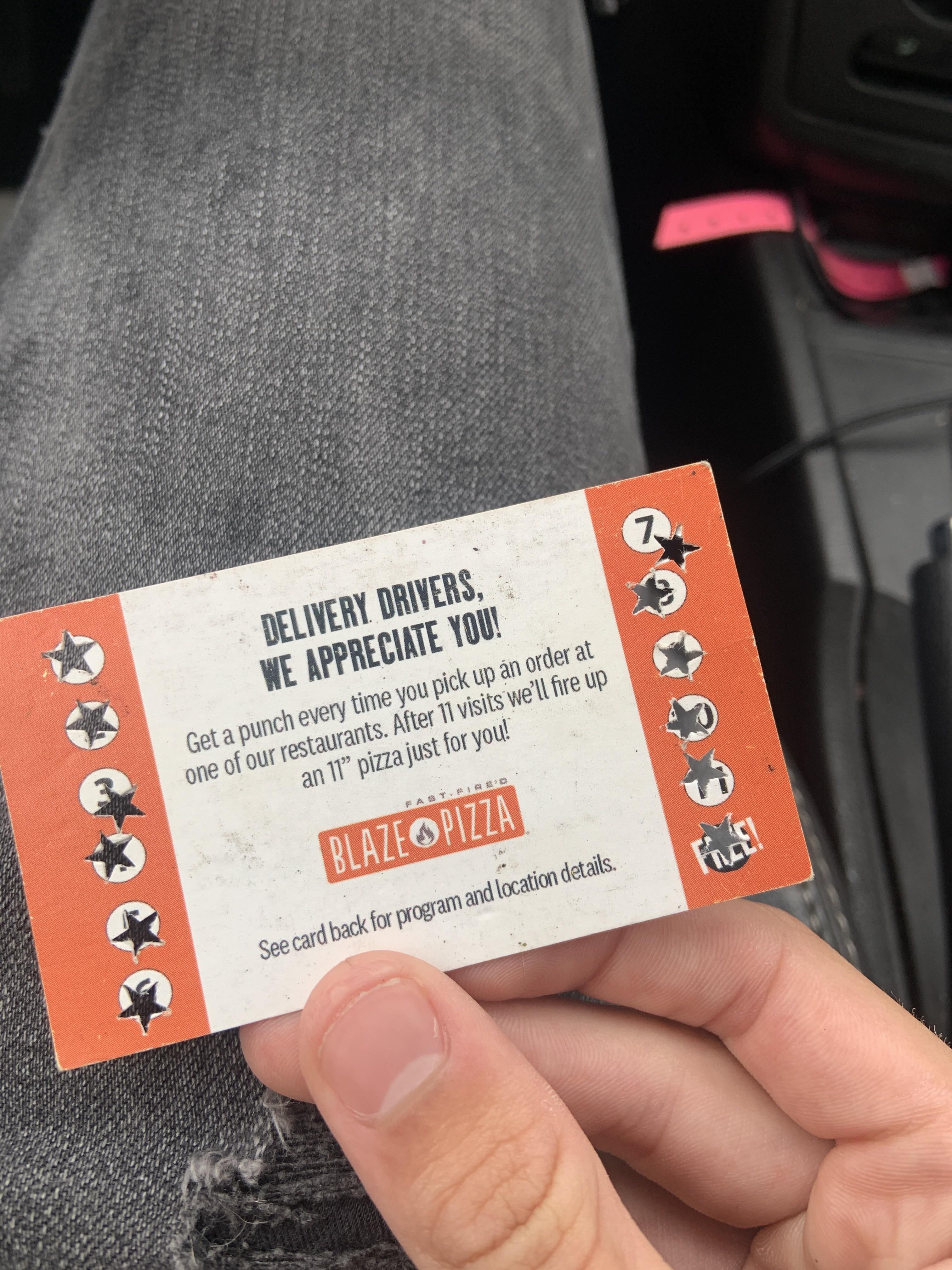 One of the very few perks of being a Dasher. Thanks for this, Blaze