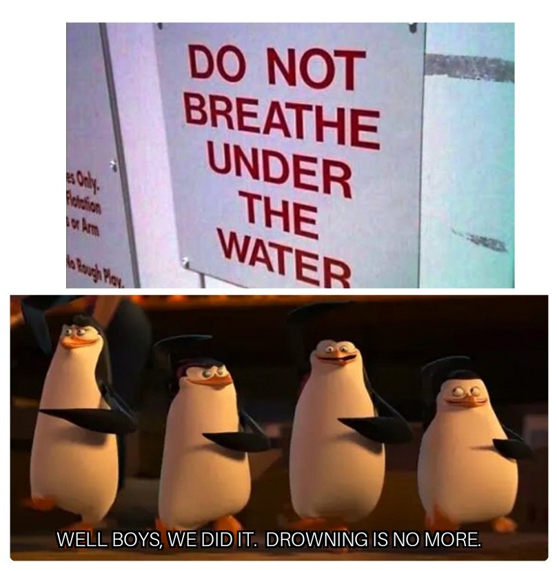 Drowning rates drop to 0 r/memes