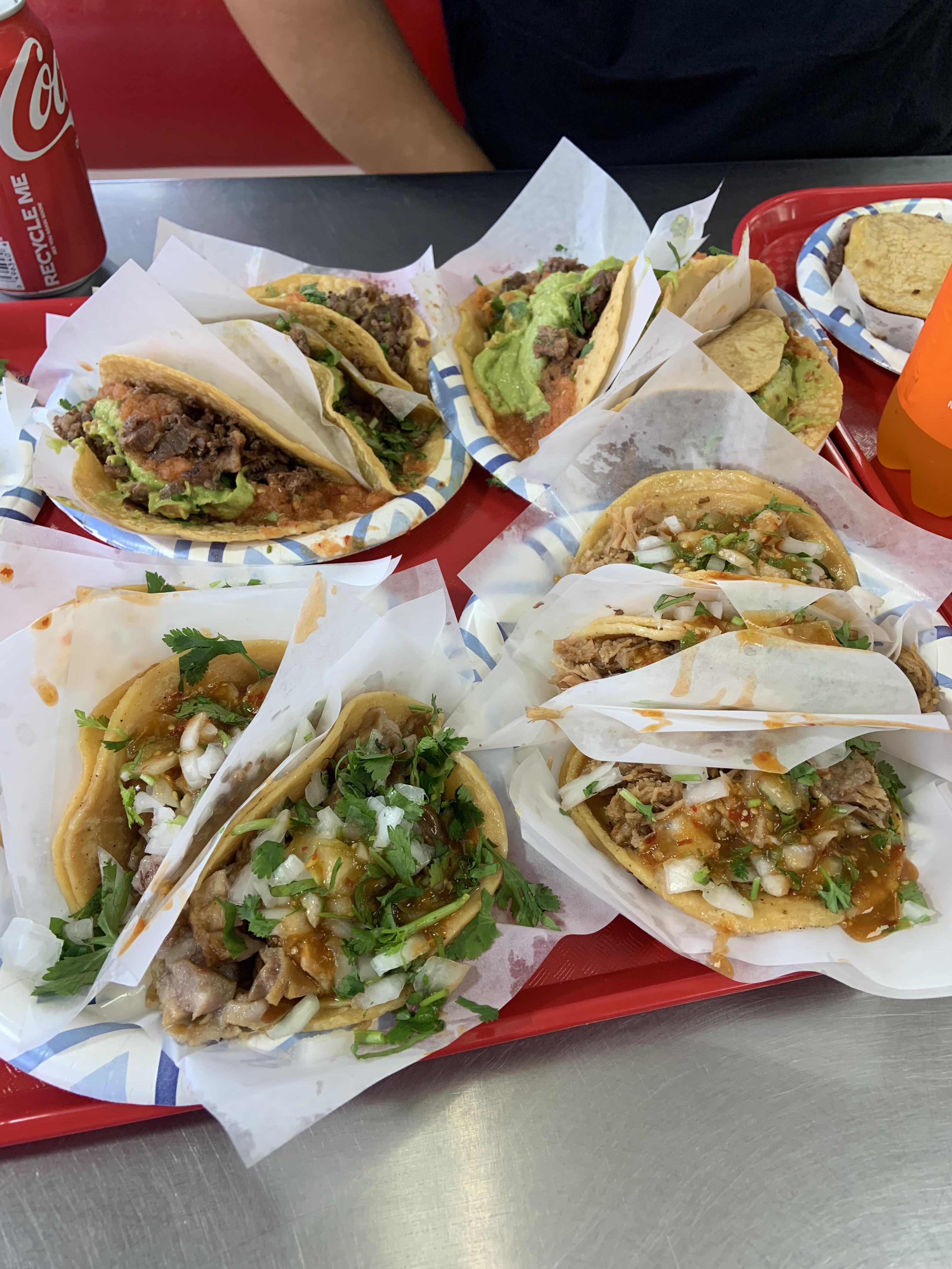Tacos El Gordo in Las Vegas. My first time trying suadero and buche