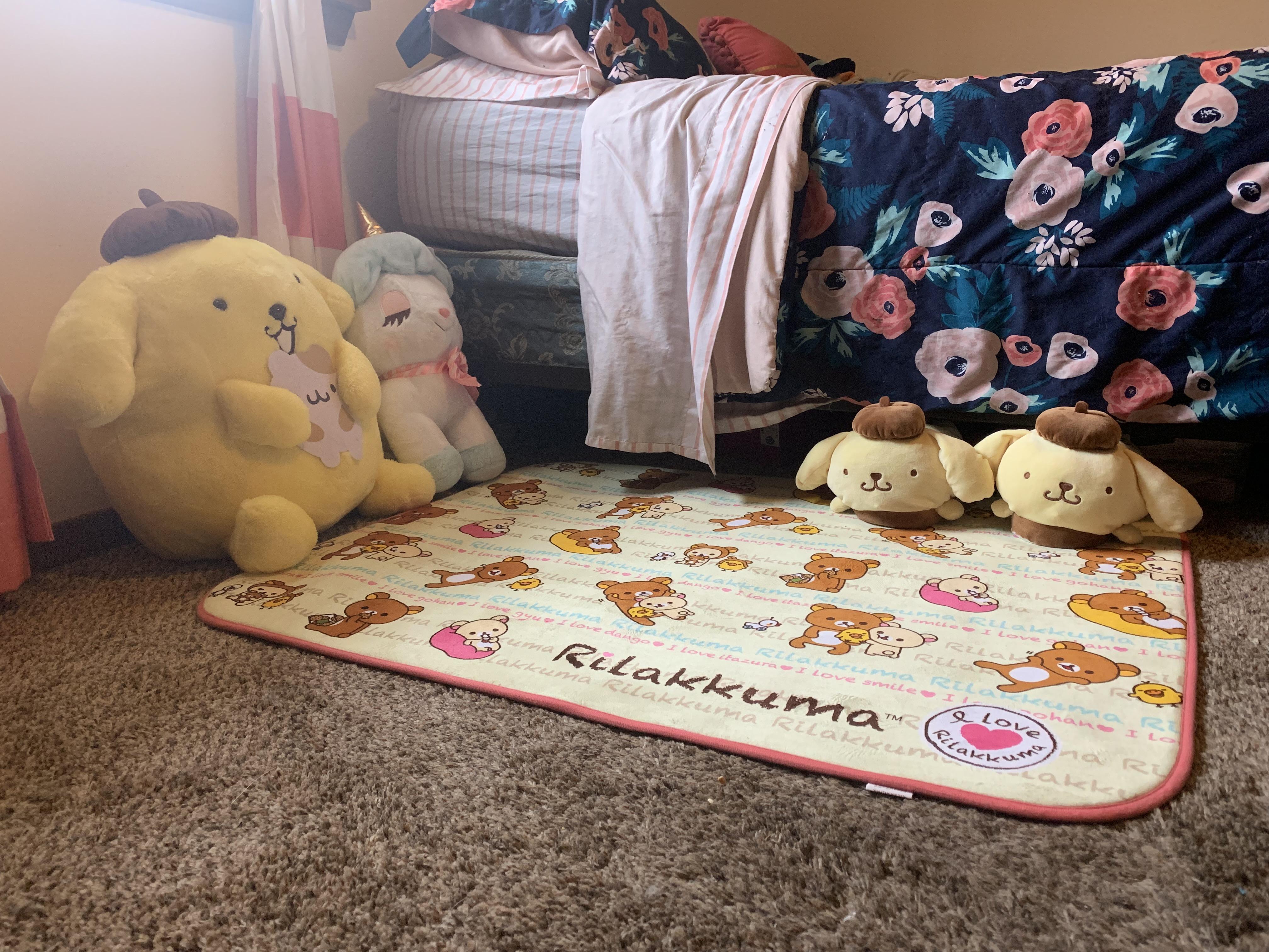 The Rilakkuma room mat is positively kawaii. Goes great with my