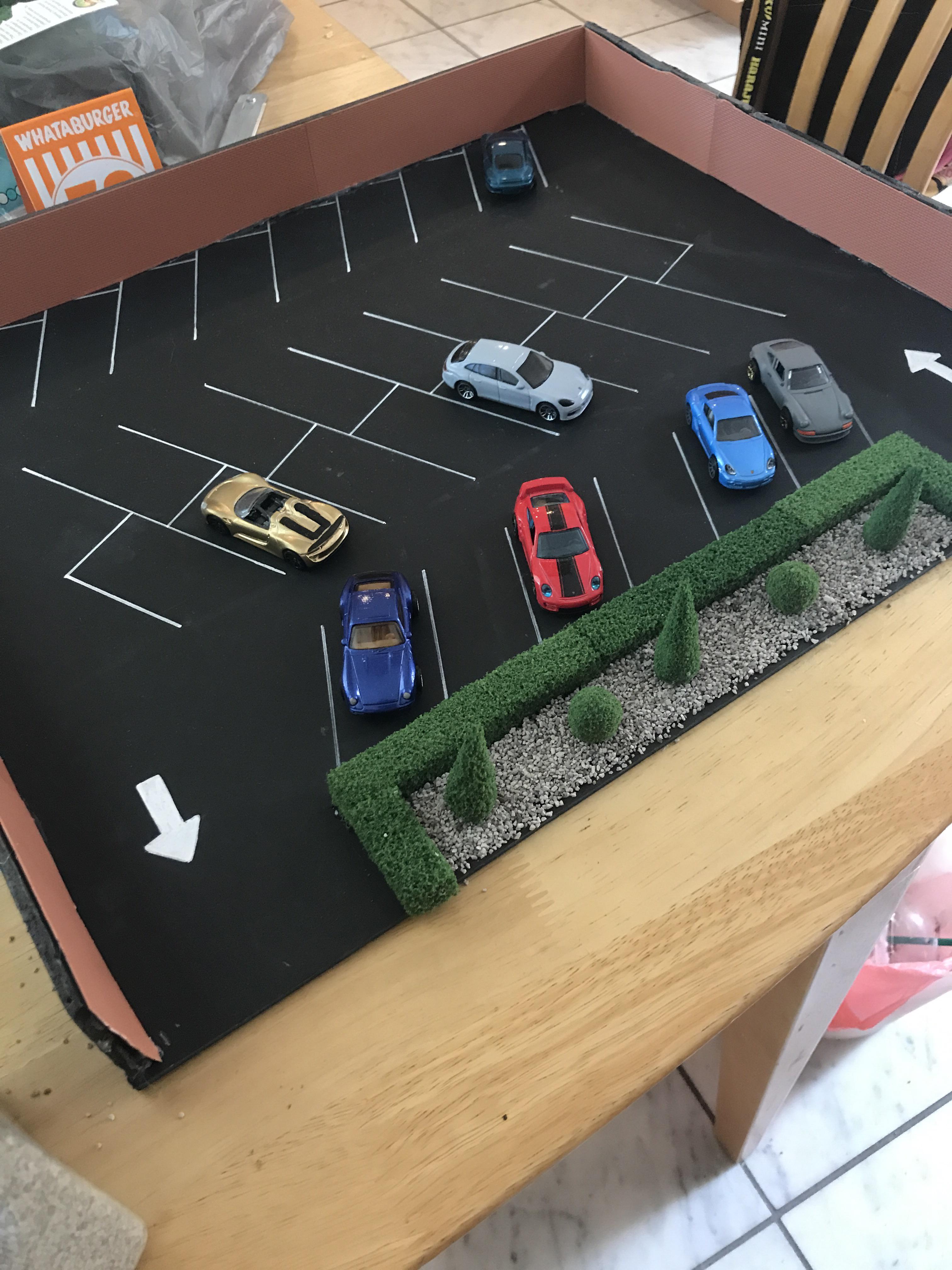 Built a parking lot r/HotWheels