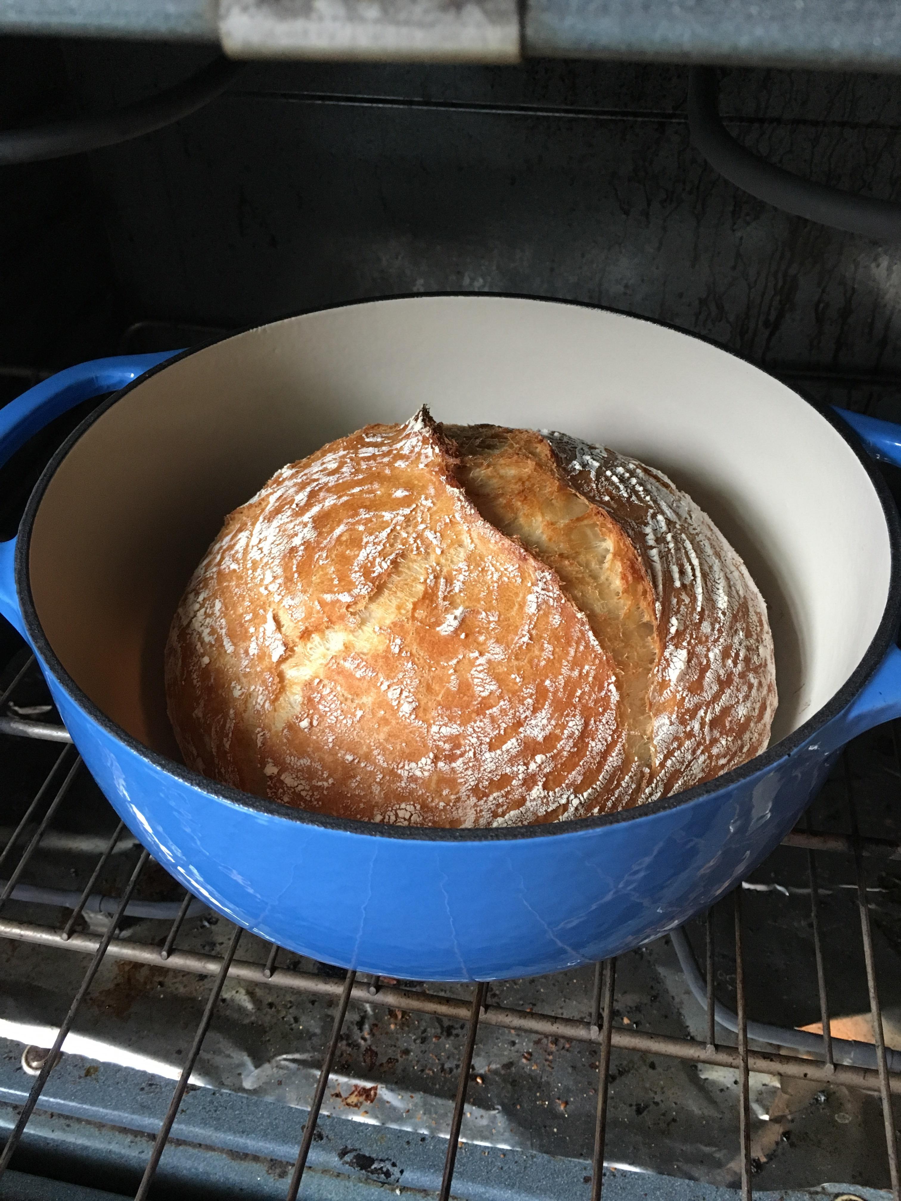 First time making bread, FWSY white bread with poolish. I gasped when I