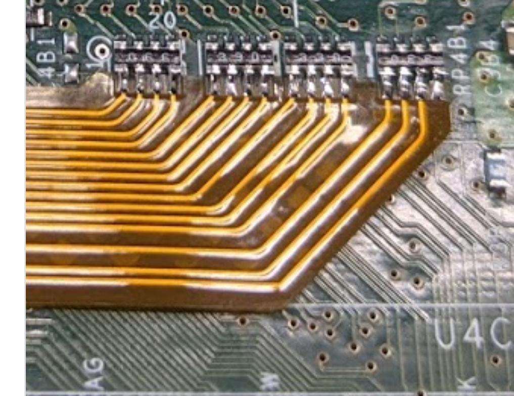 Need to solder this ribbon cable like this. (I didn't do this one) it's