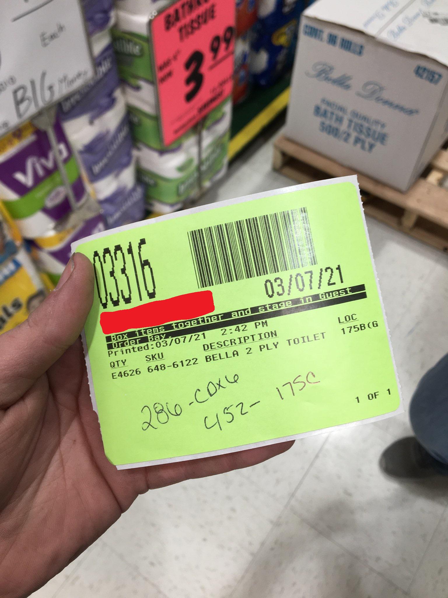 The toilet paper all of it. r/menards