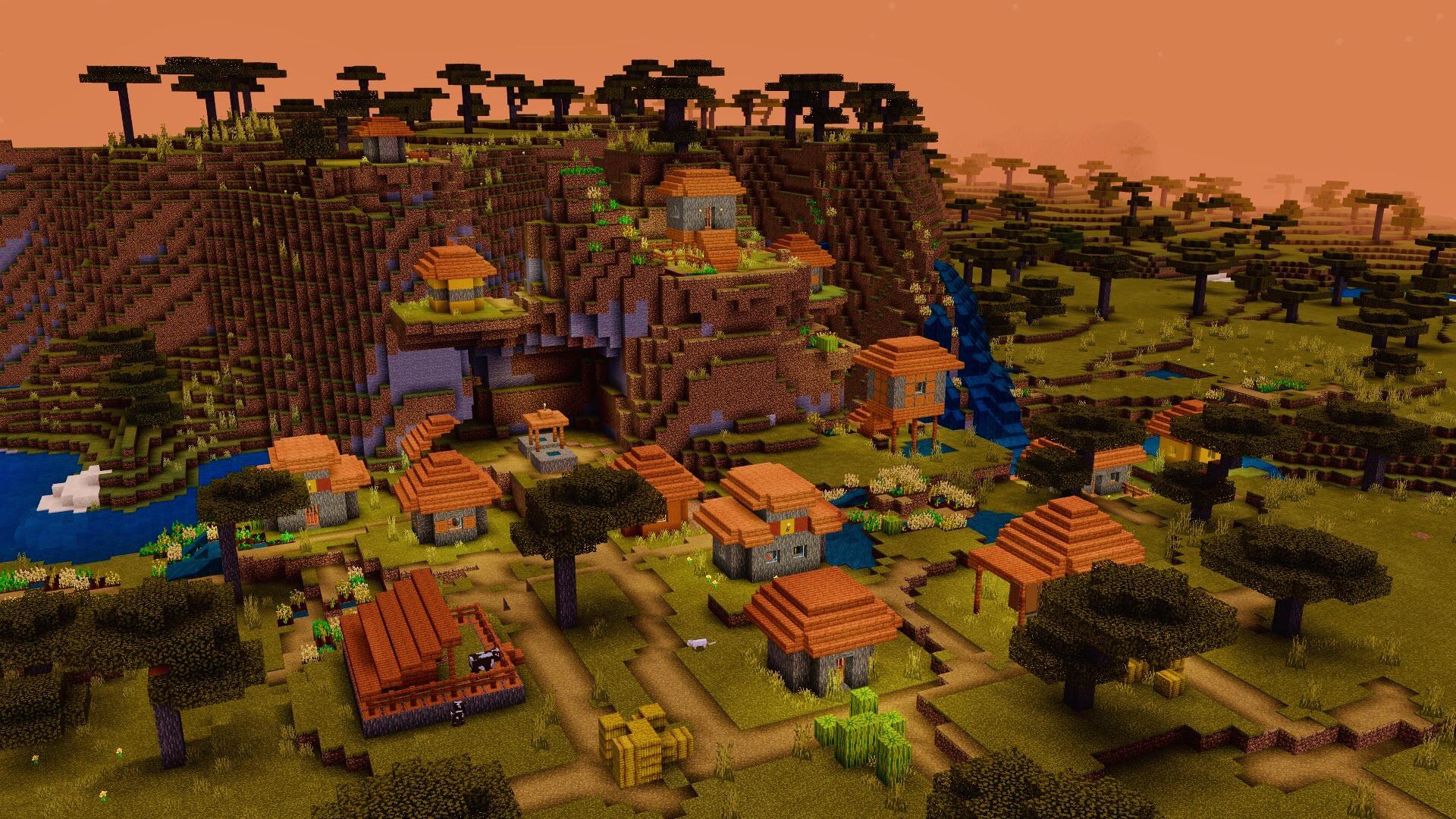 Savanna villages are the best in my opinion r/Minecraft