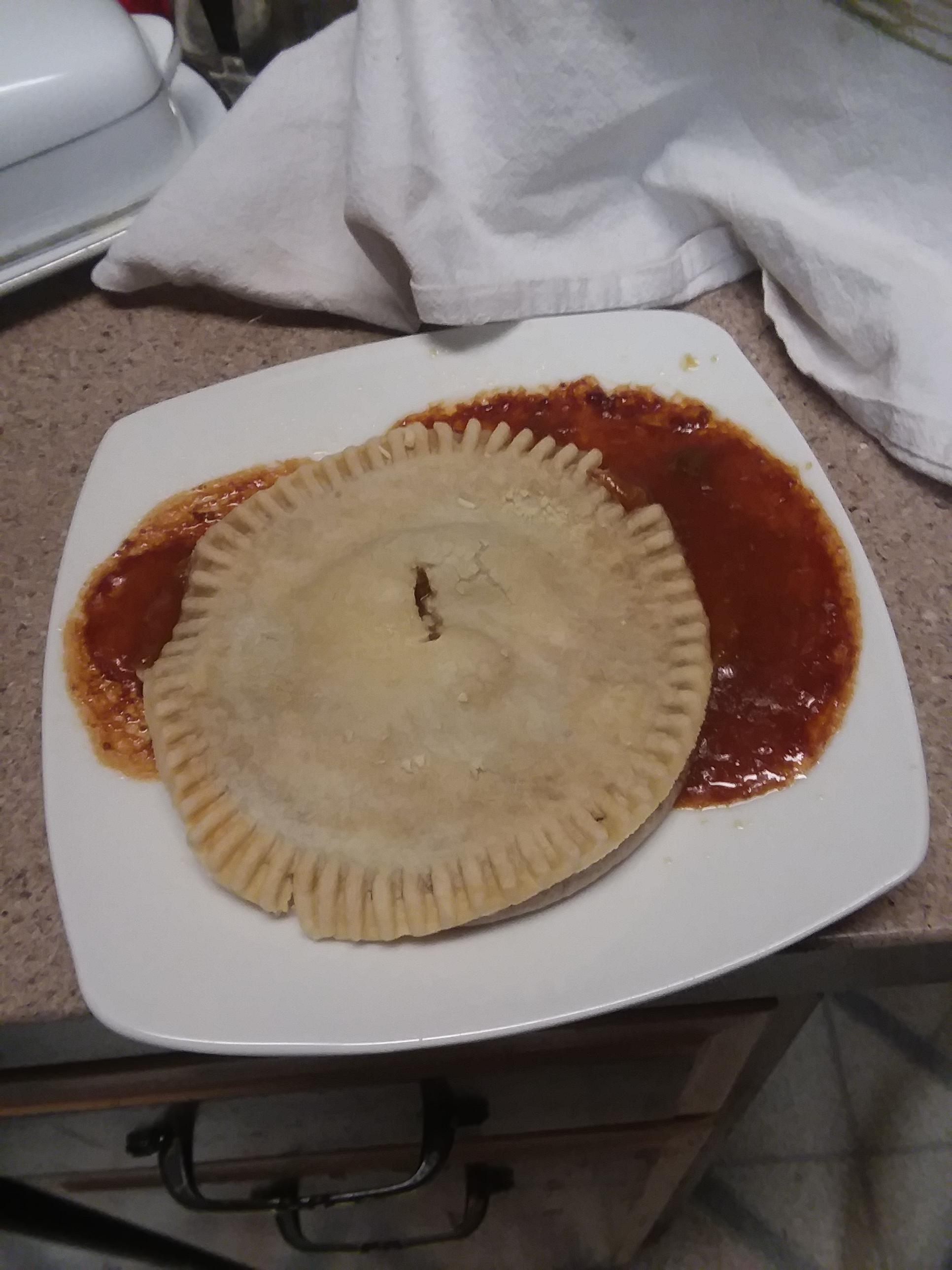 A microwavable Banquet pot pie. r/shittyfoodporn