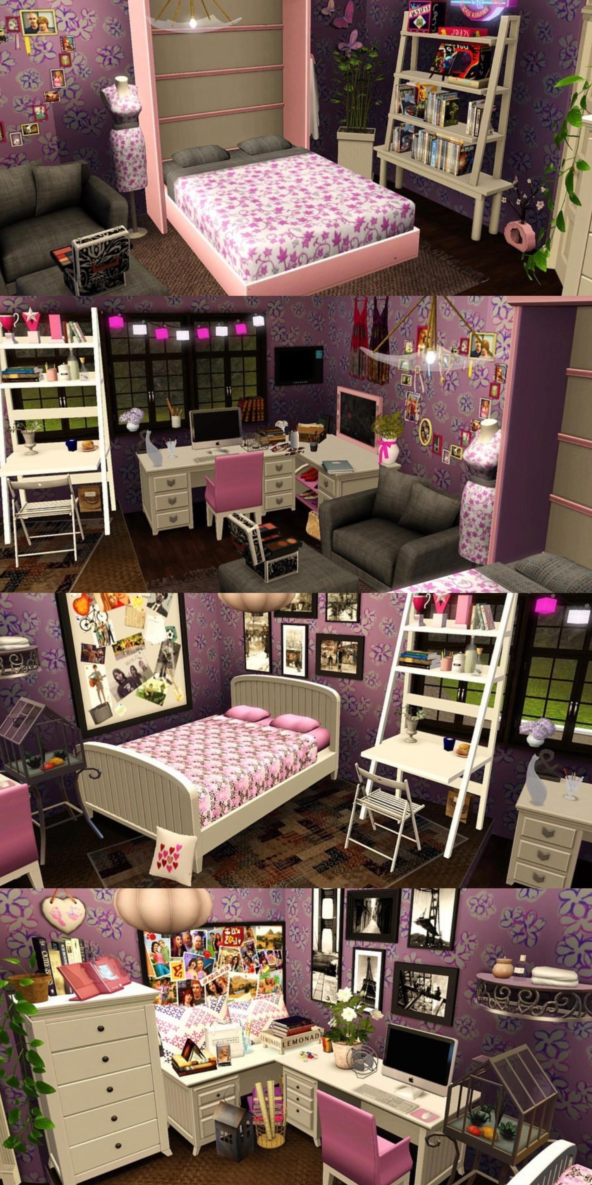 Teen bedroom idea for sisters. Made by yours truly. r/Sims3