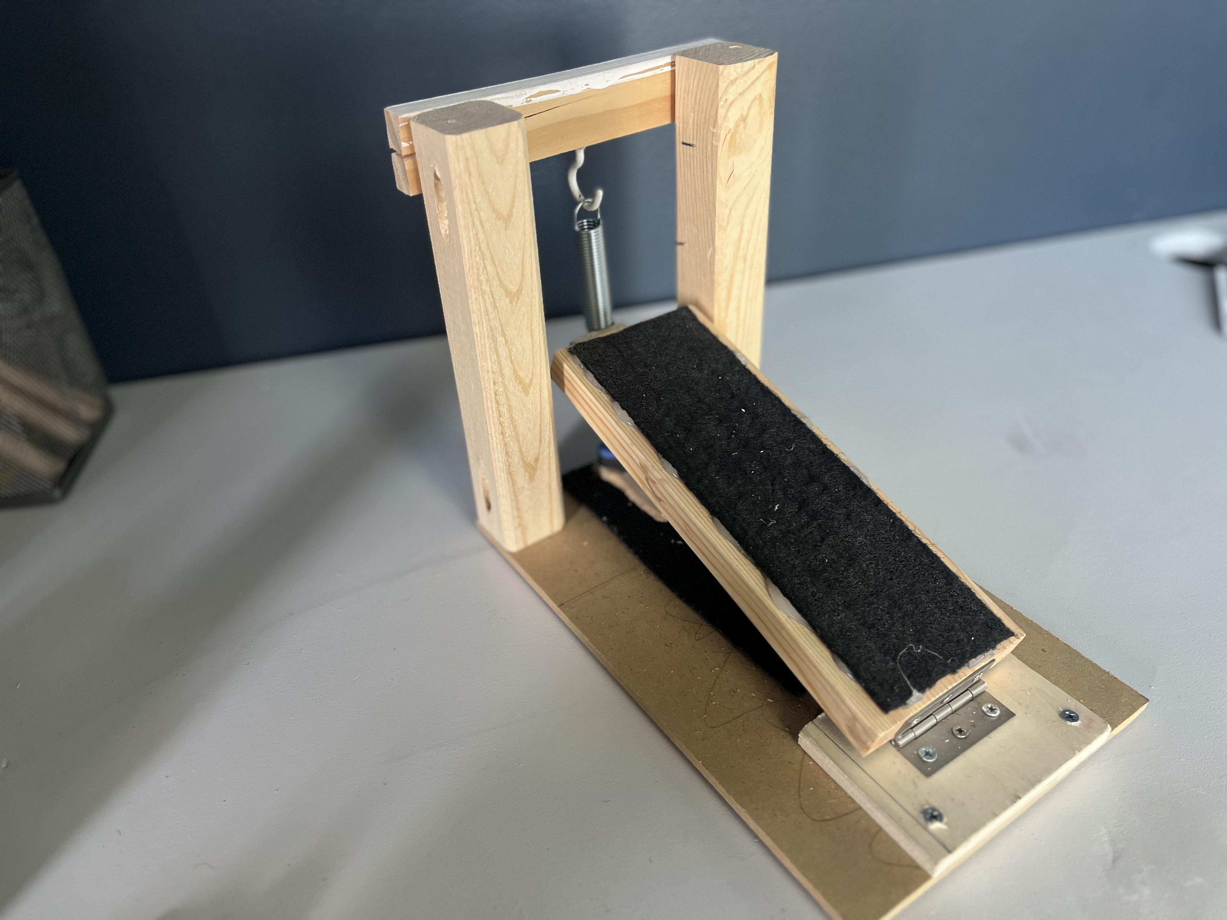 Built two practice pedals to work on feet endurance, etc while working