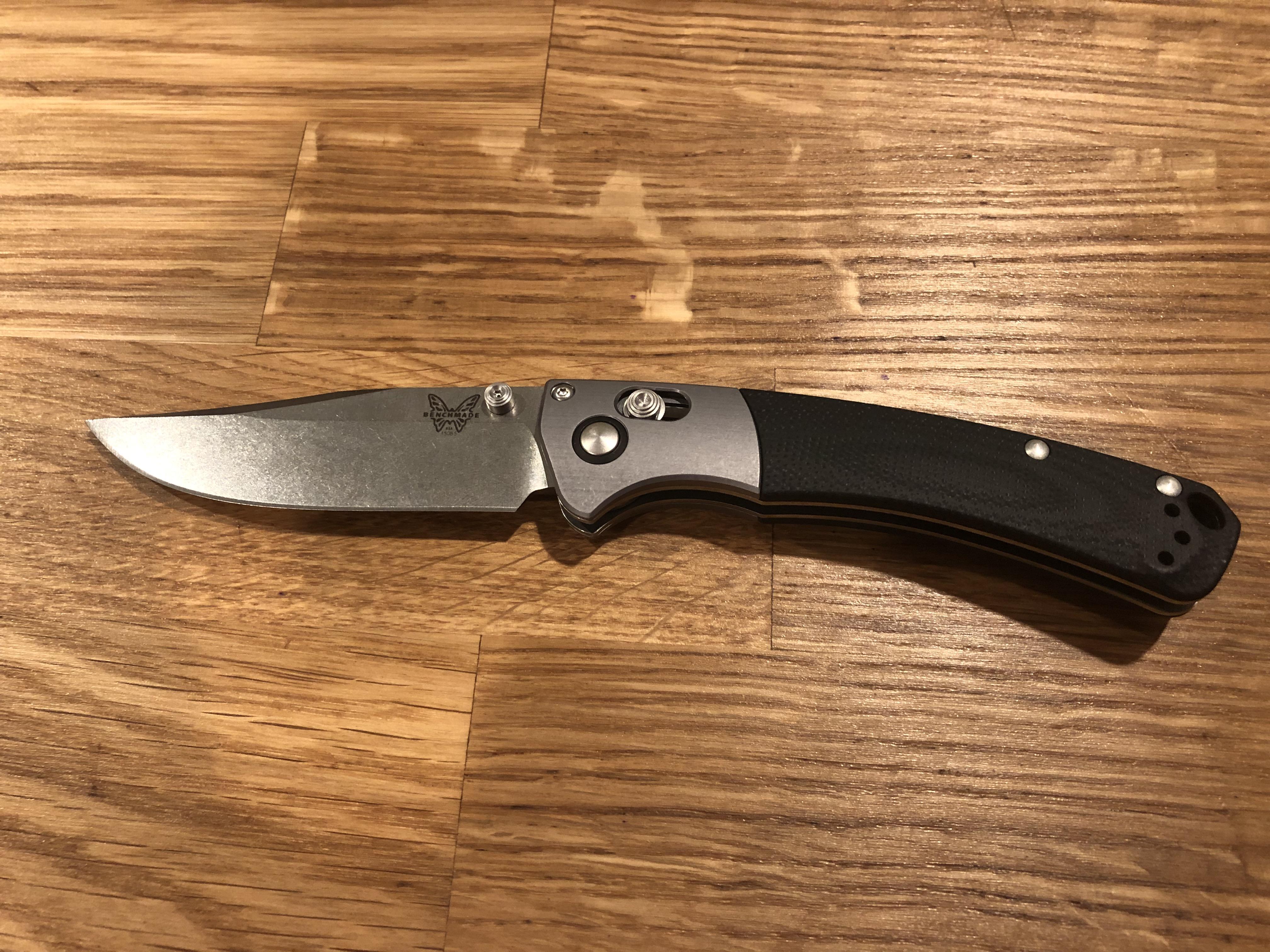 NKD Benchmade Custom Mini Crooked River in 20CV r/knives