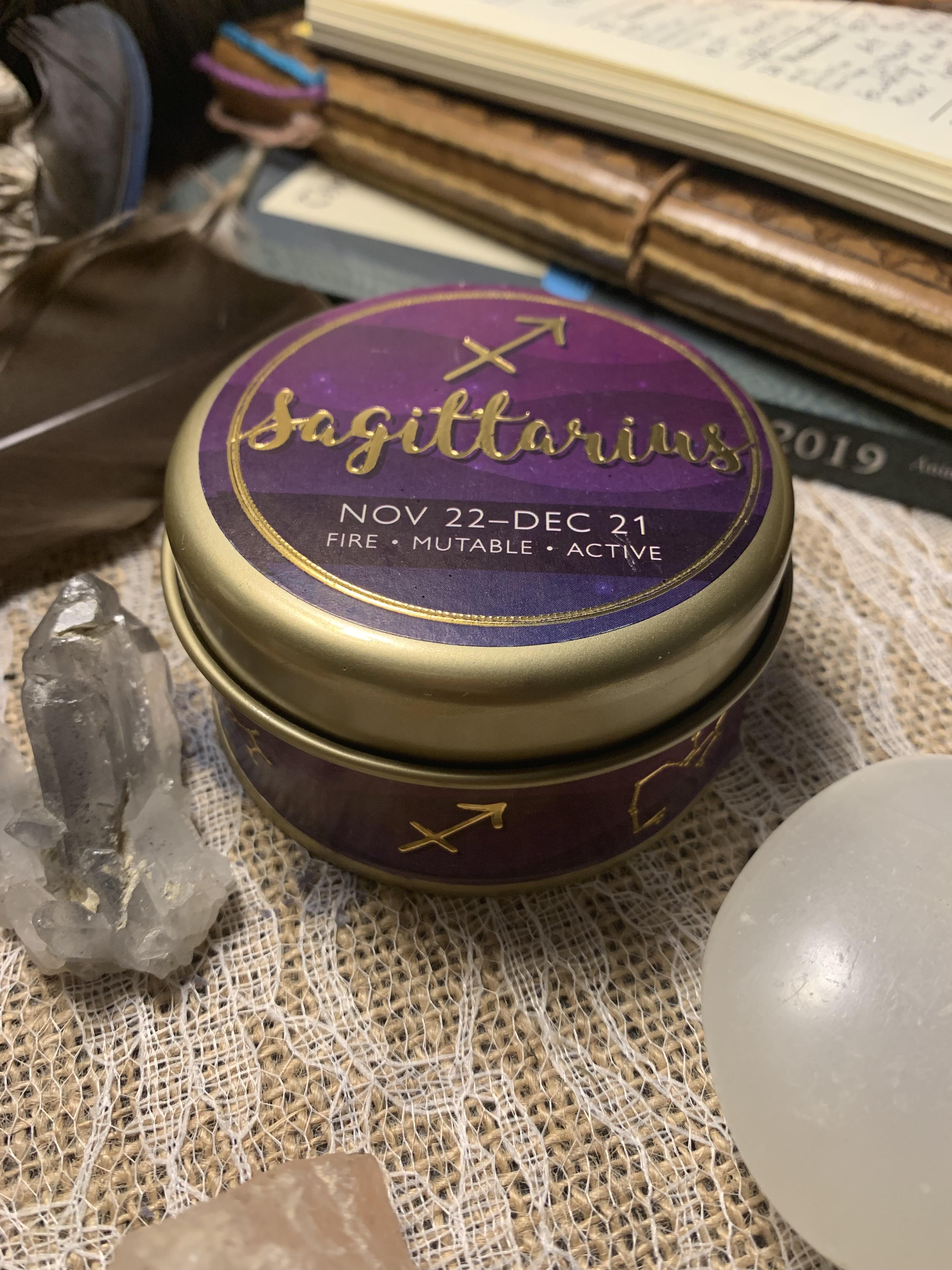 FYI the dollar tree is selling super cute zodiac candles right now! r