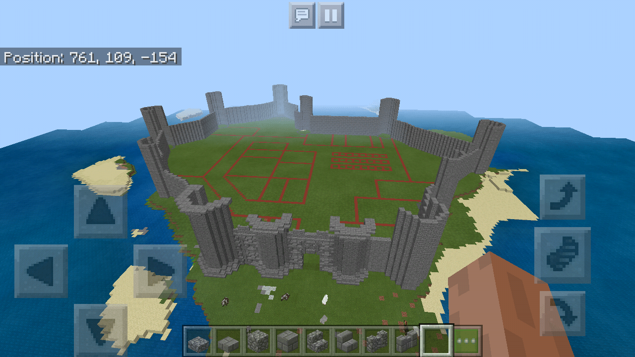 Phase one of the medieval island wall is complete! Now onto phase 2