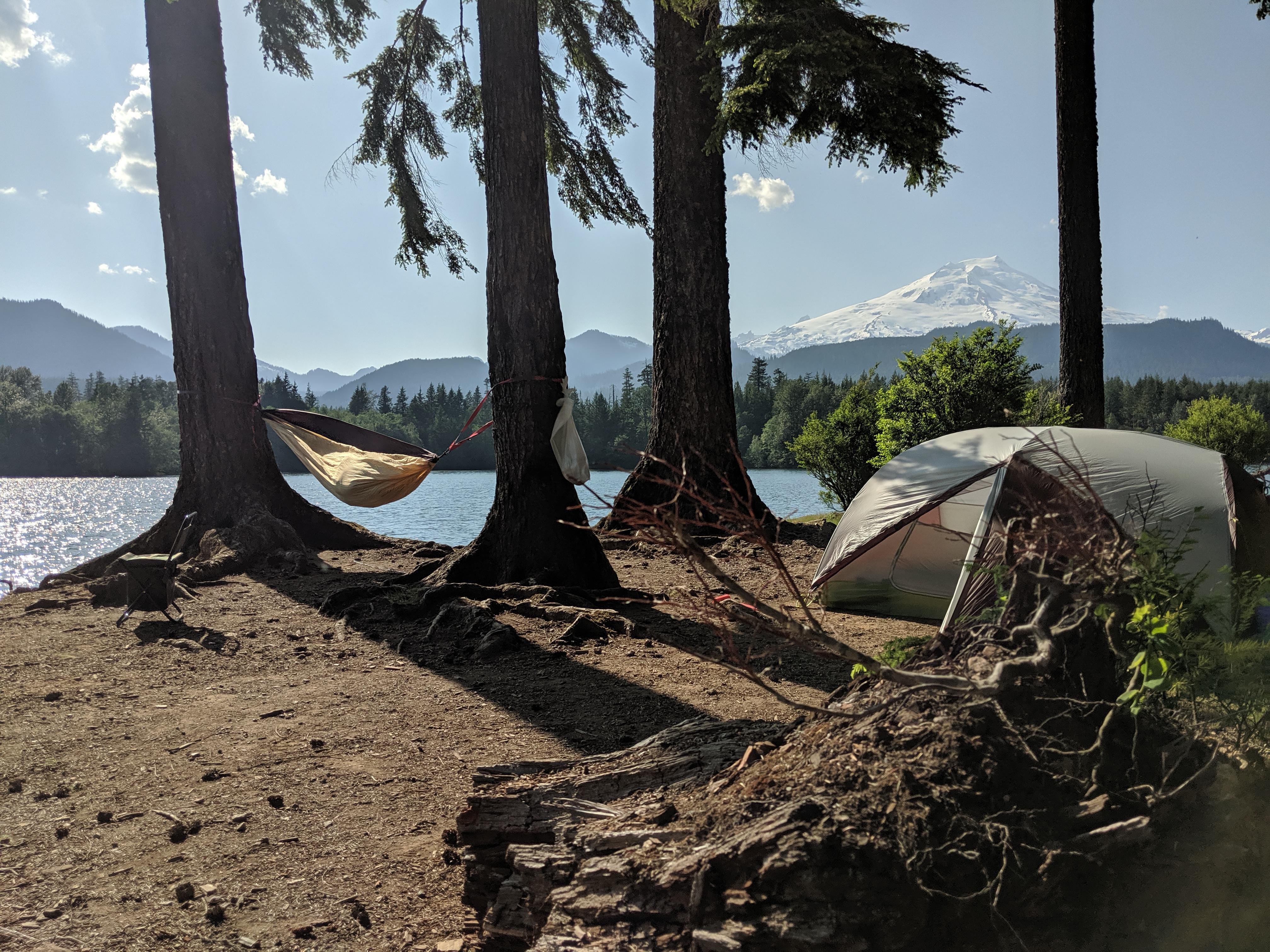 Anderson Point Baker Lake WA, Hike in or Boat in only r/camping
