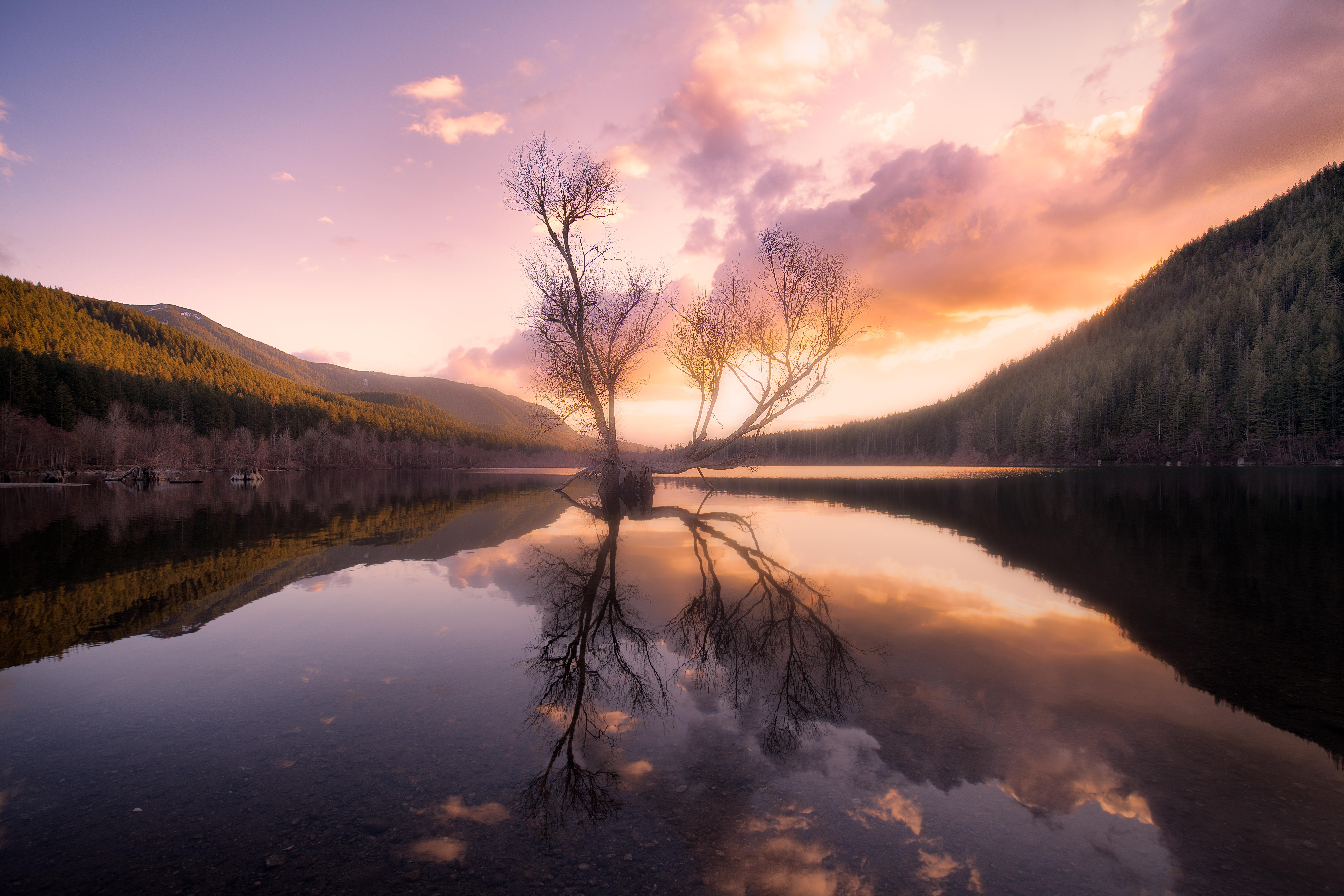 Sunset at Rattlesnake Lake, WA [OC] [7952x5304] r/EarthPorn
