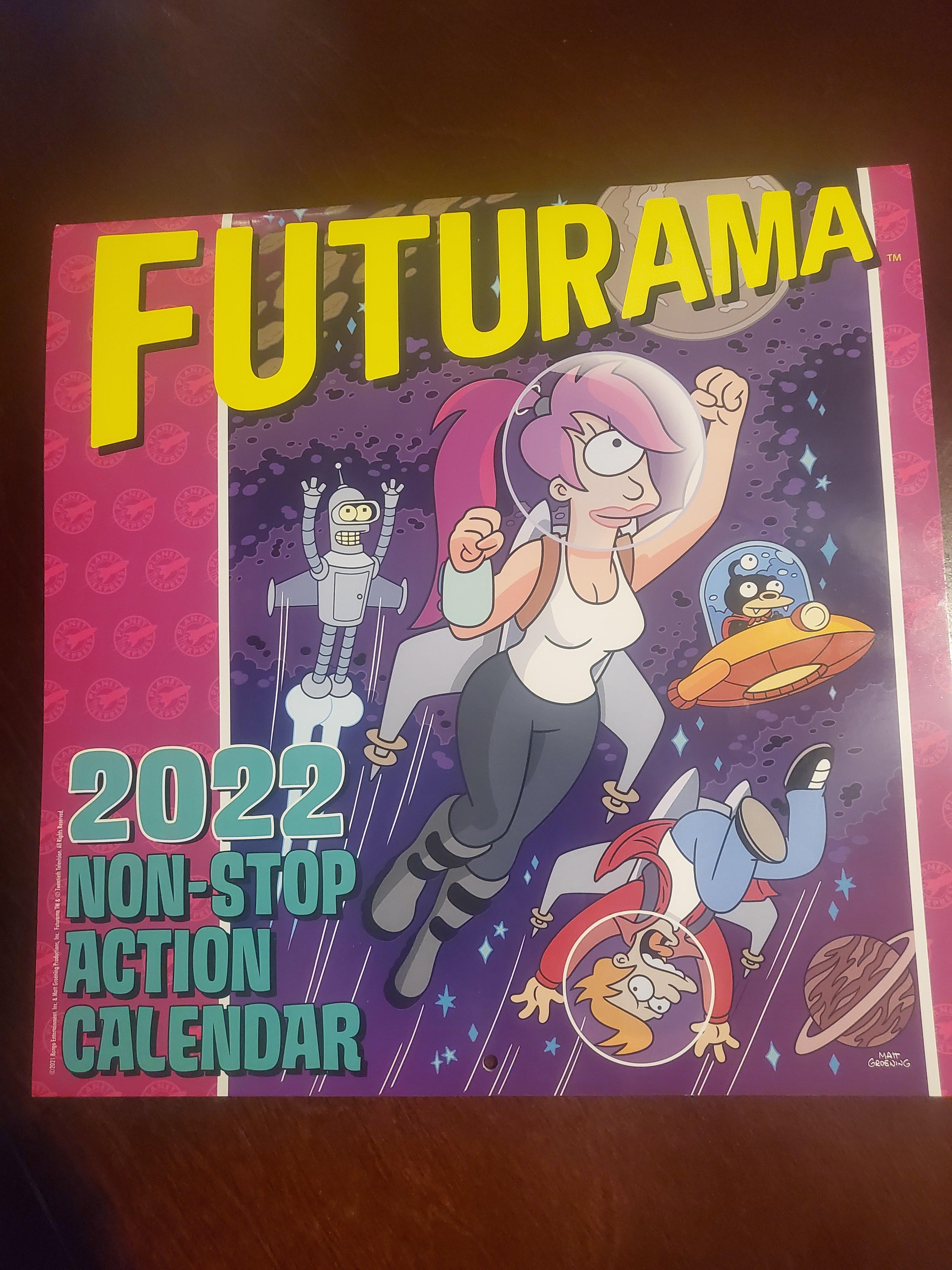 2022🥳Calender & Centerfold. : R/Futurama