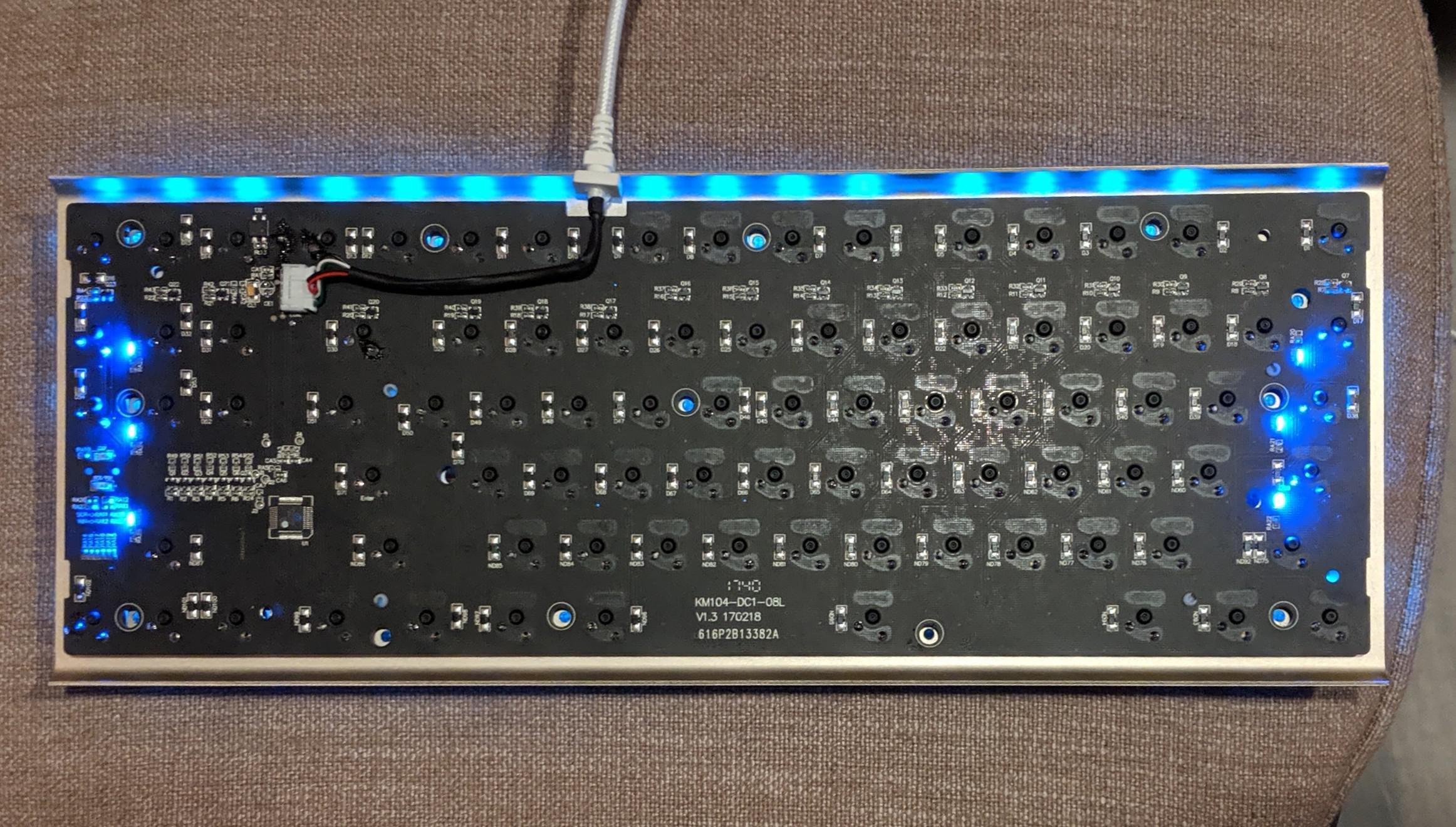 Finally got around to getting rid of my keyboard's terrible lighting