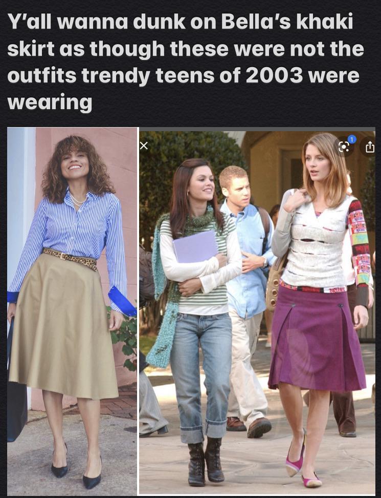 Hot Take the khaki skirt isn’t that bad, you guys are just mean 😝 r